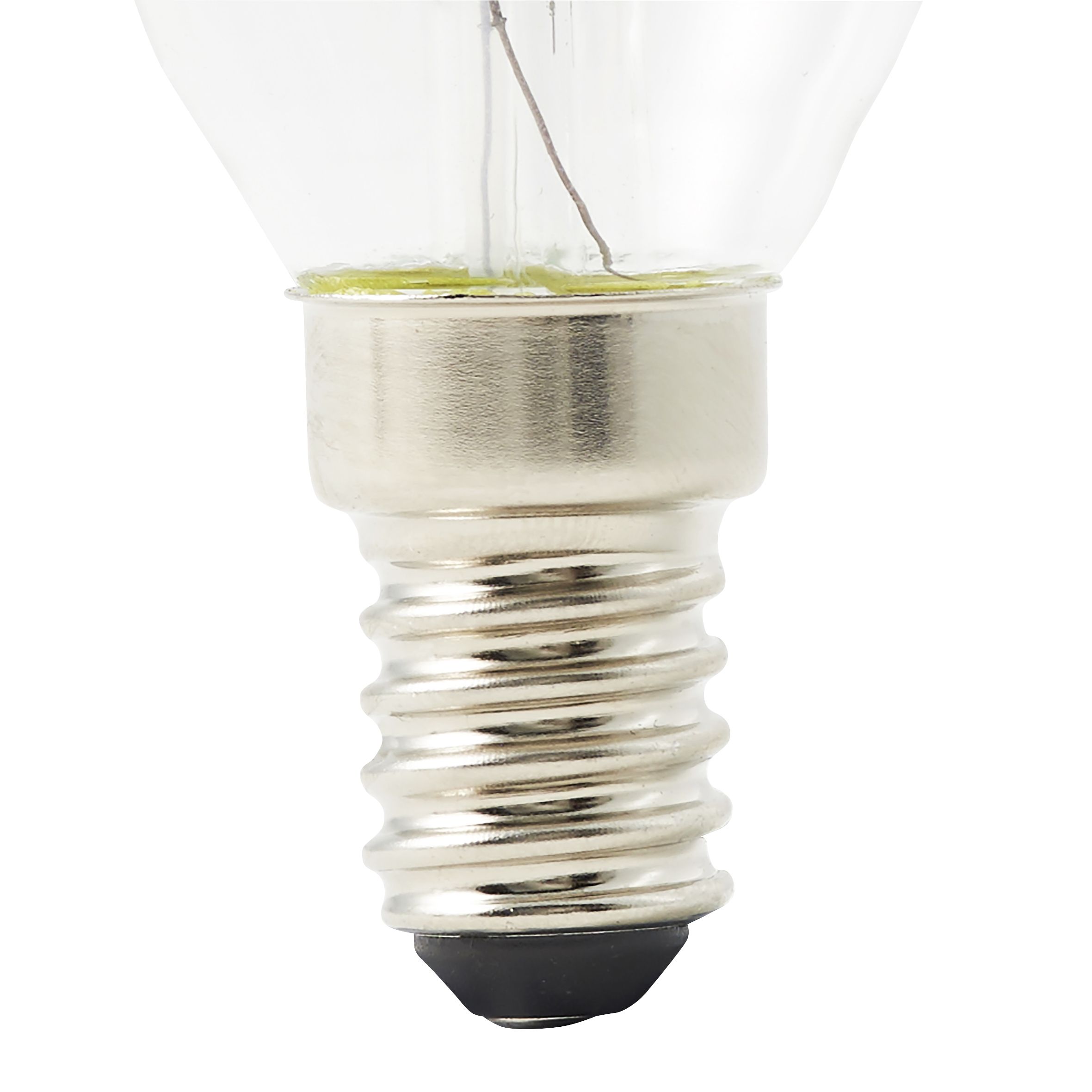 Diall B35 E14 3.4W 470lm Clear Candle Warm white LED filament Light bulb