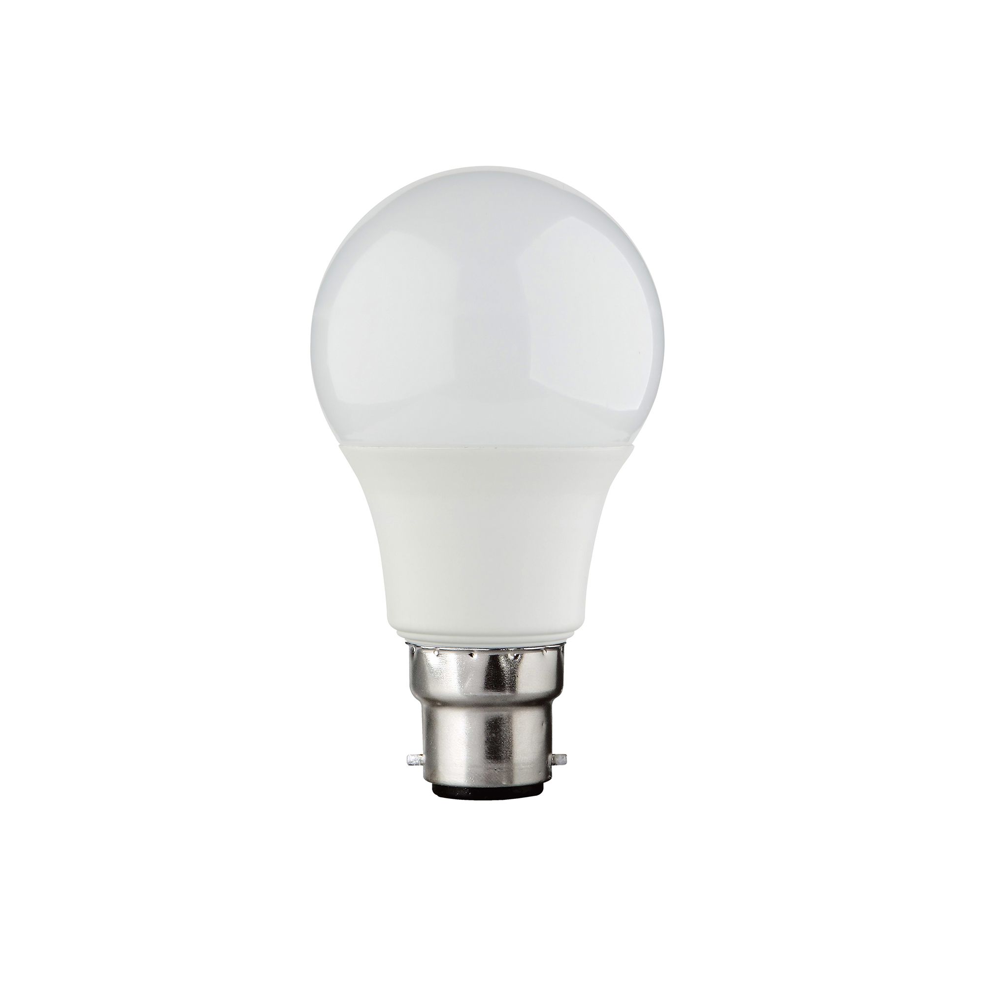 Diall Bayonet cap (B22) 7.2W 806lm A60 Warm white LED Light bulb, Pack of 10