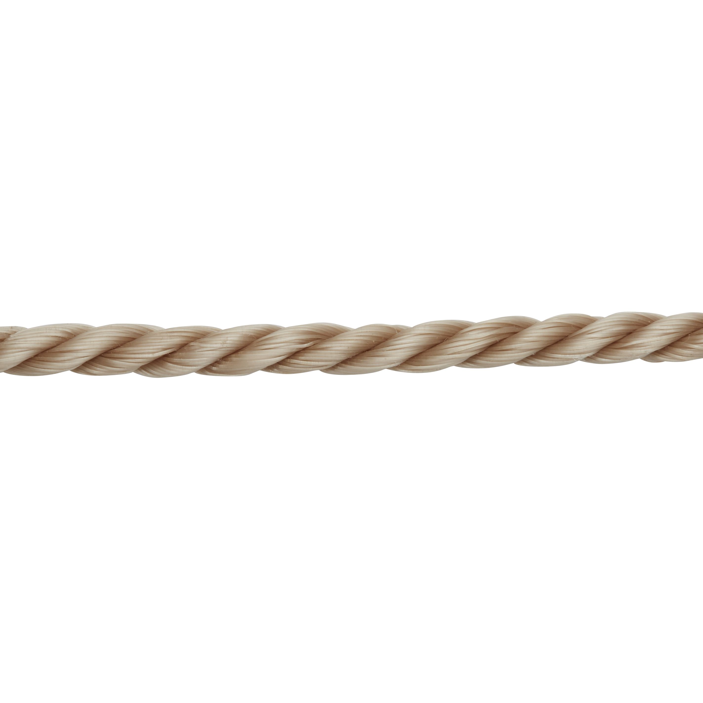 Diall Beige Polypropylene (PP) Twisted rope, (L)10m (Dia)6mm