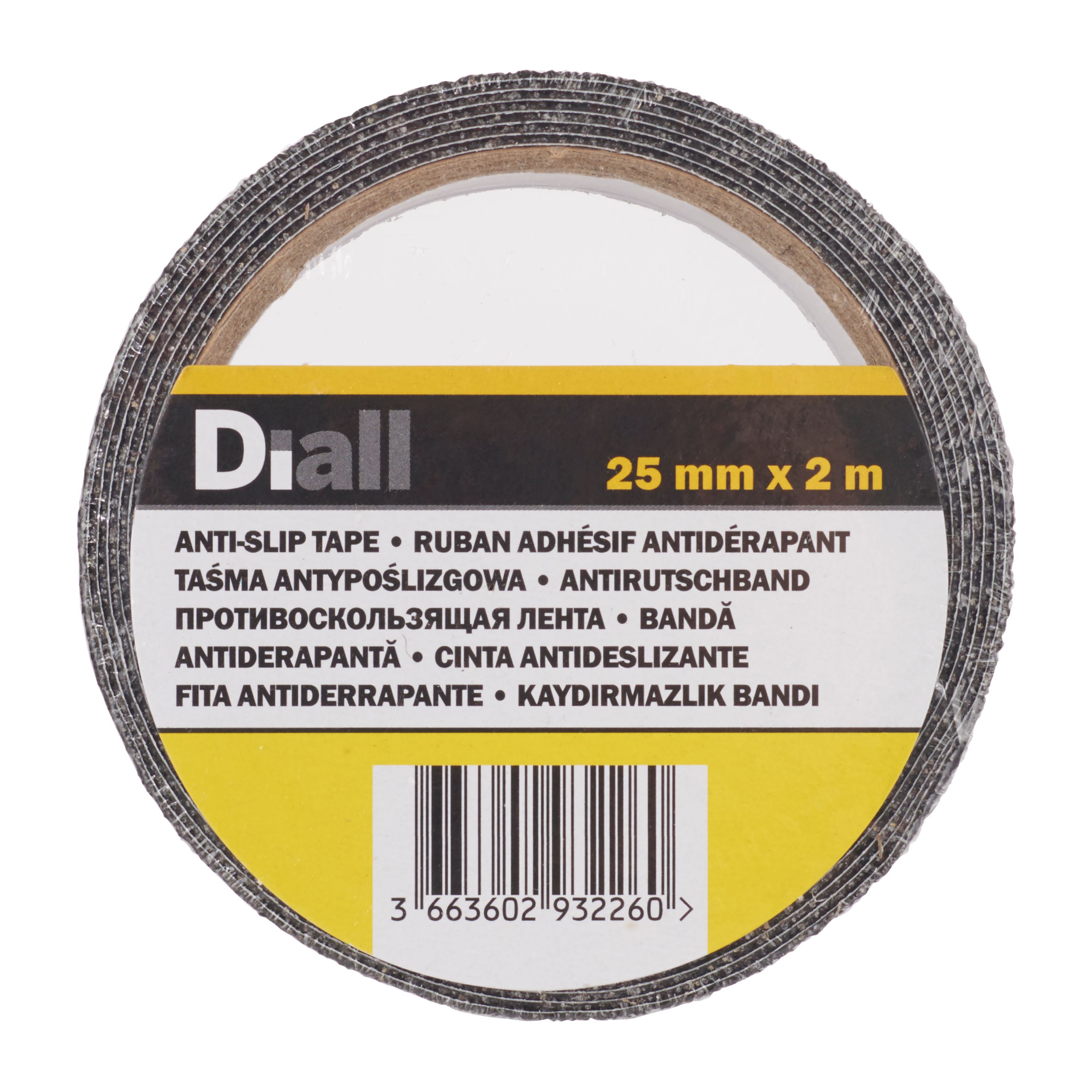 Diall Black Anti-slip Tape (L)2m (W)25mm