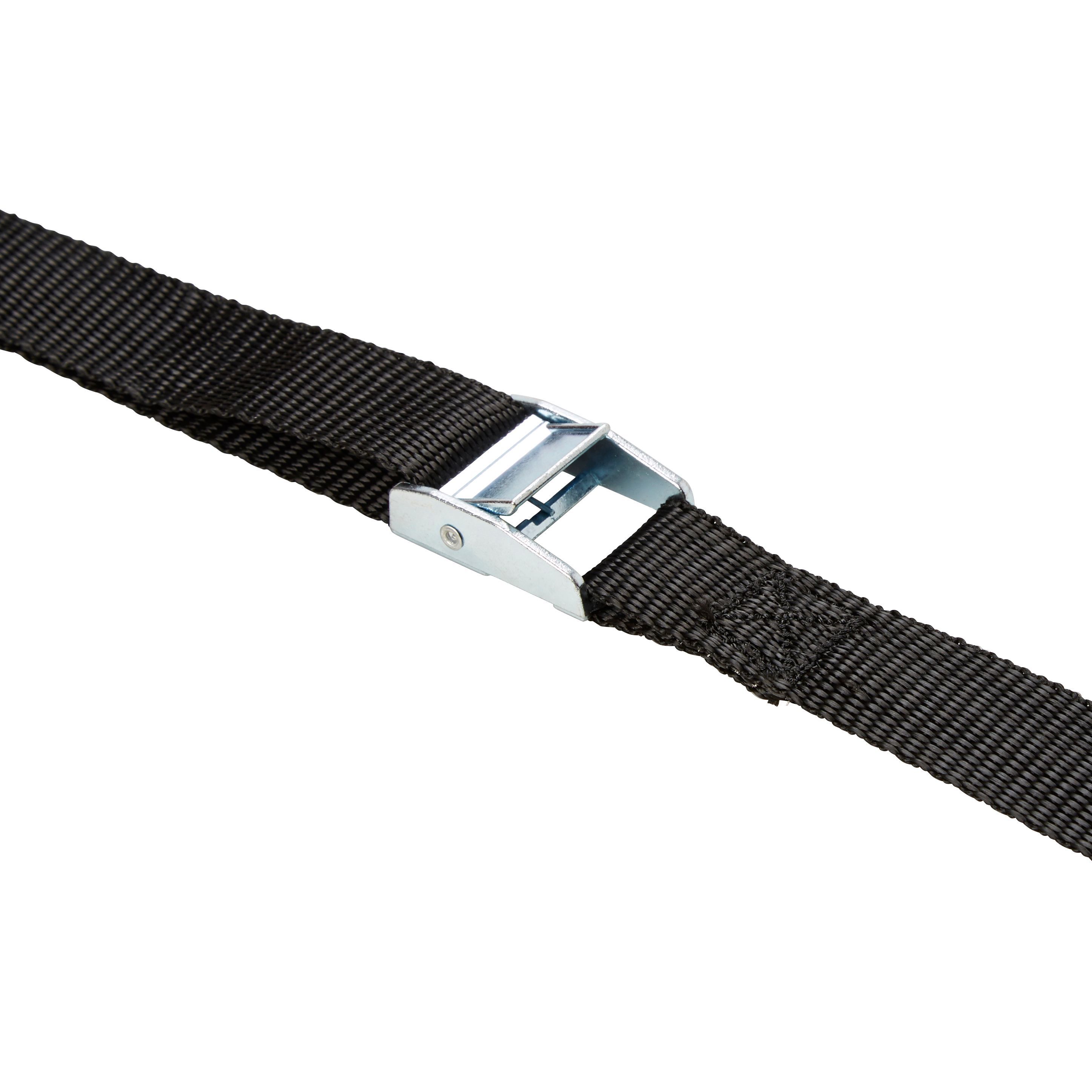 Diall Black Cambuckle tie down strap (L)5m