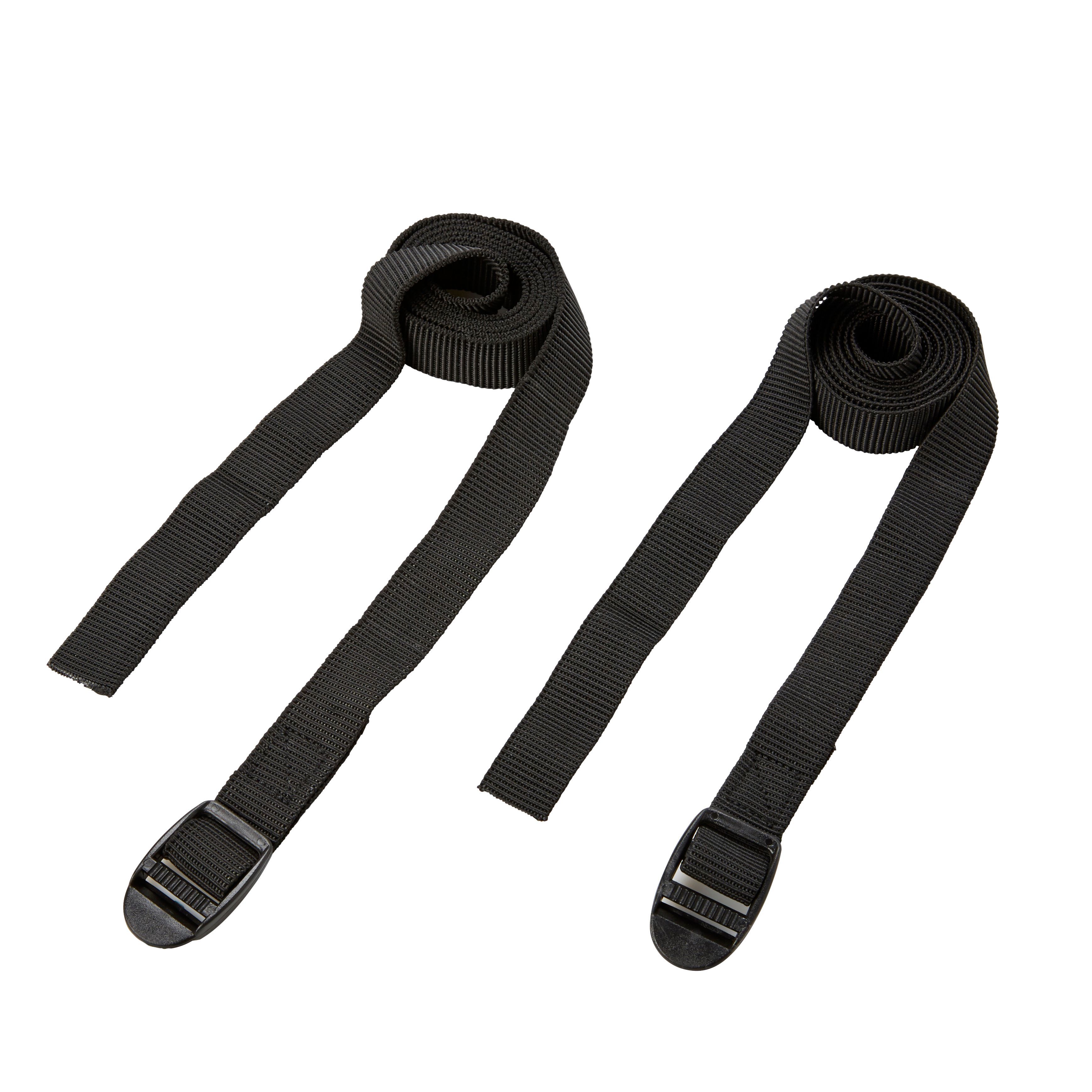 Diall Black Elastic tie down (L)1m, Pack of 2