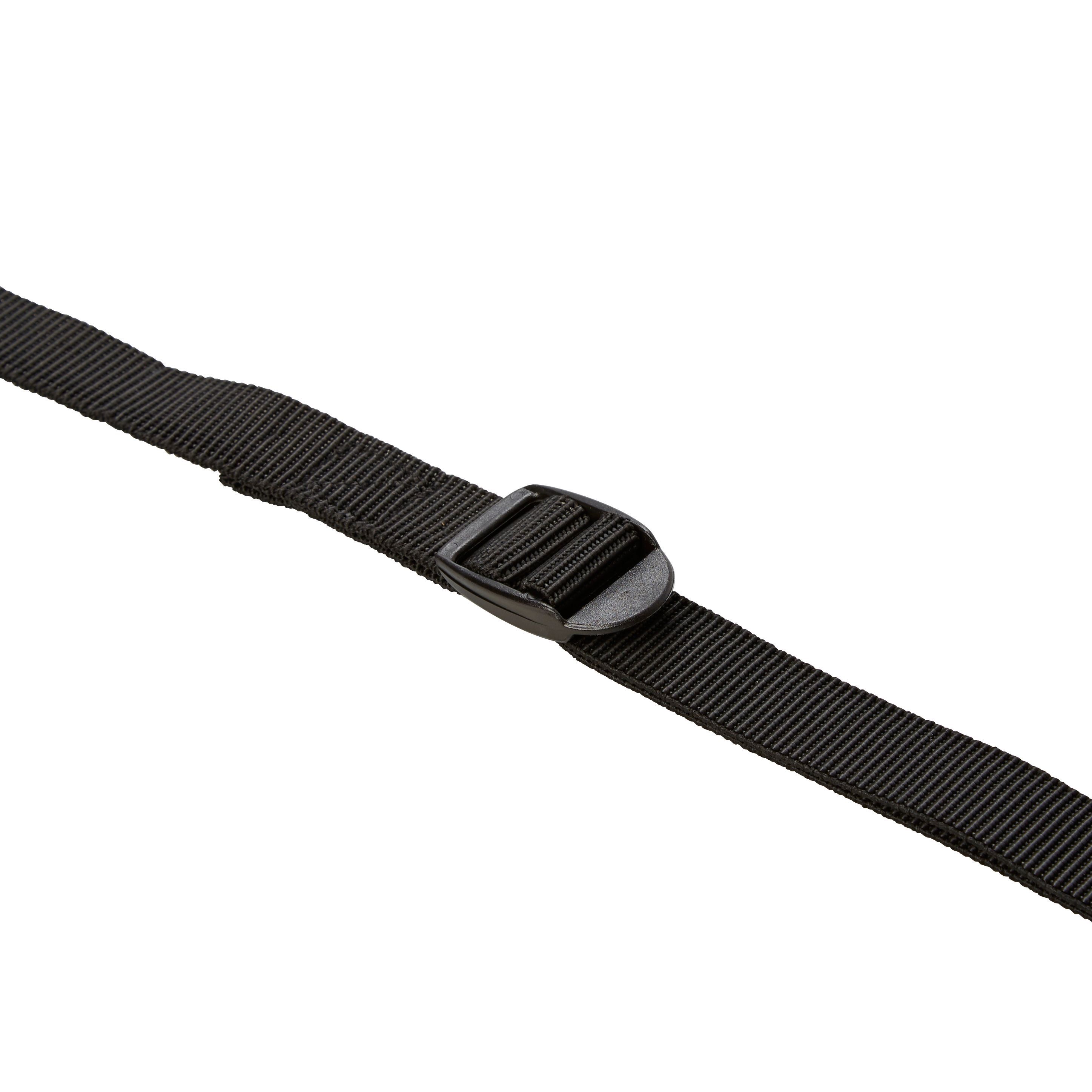 Diall Black Elastic tie down (L)1m, Pack of 2