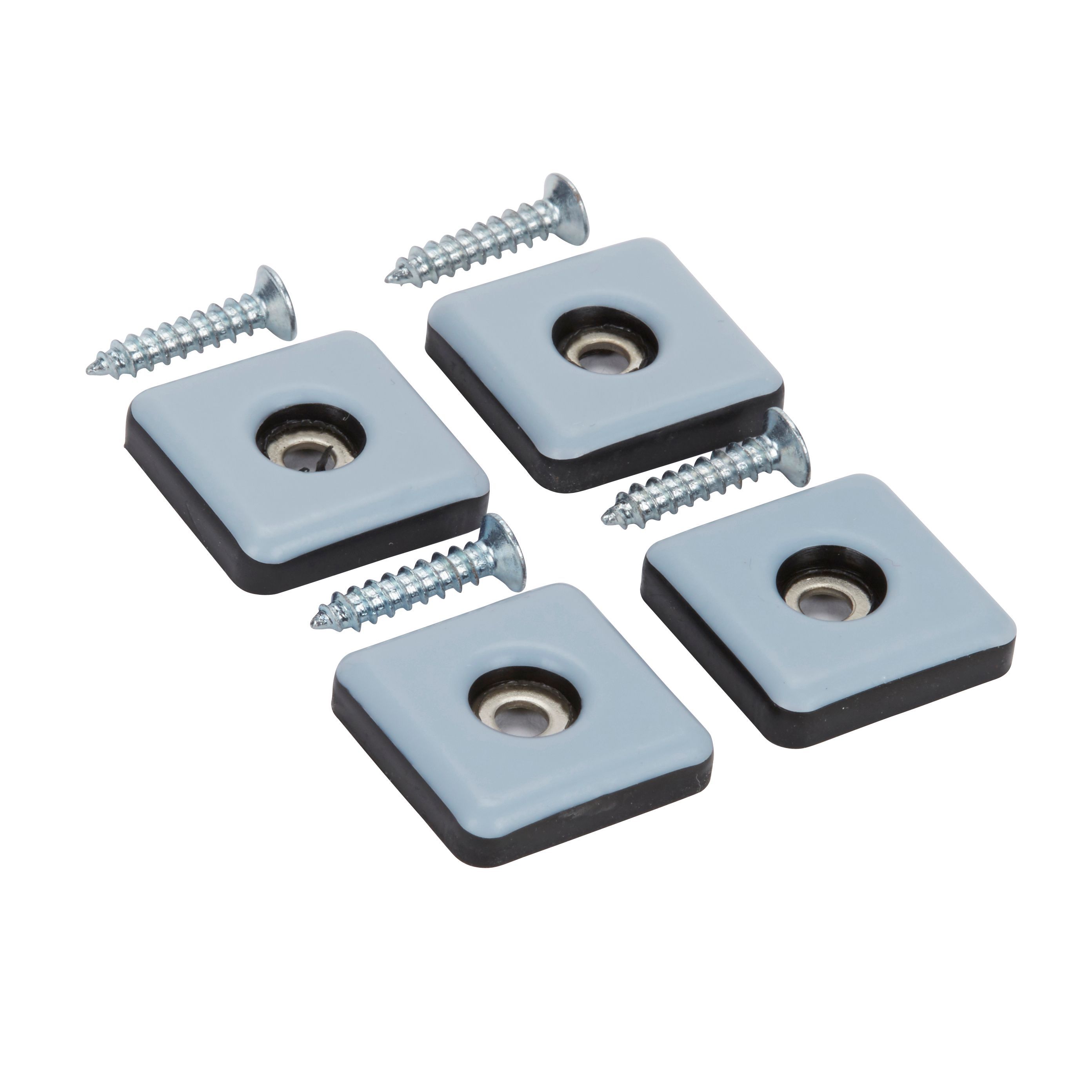 Diall Black & grey PTFE Nail-in glide, Pack of 4