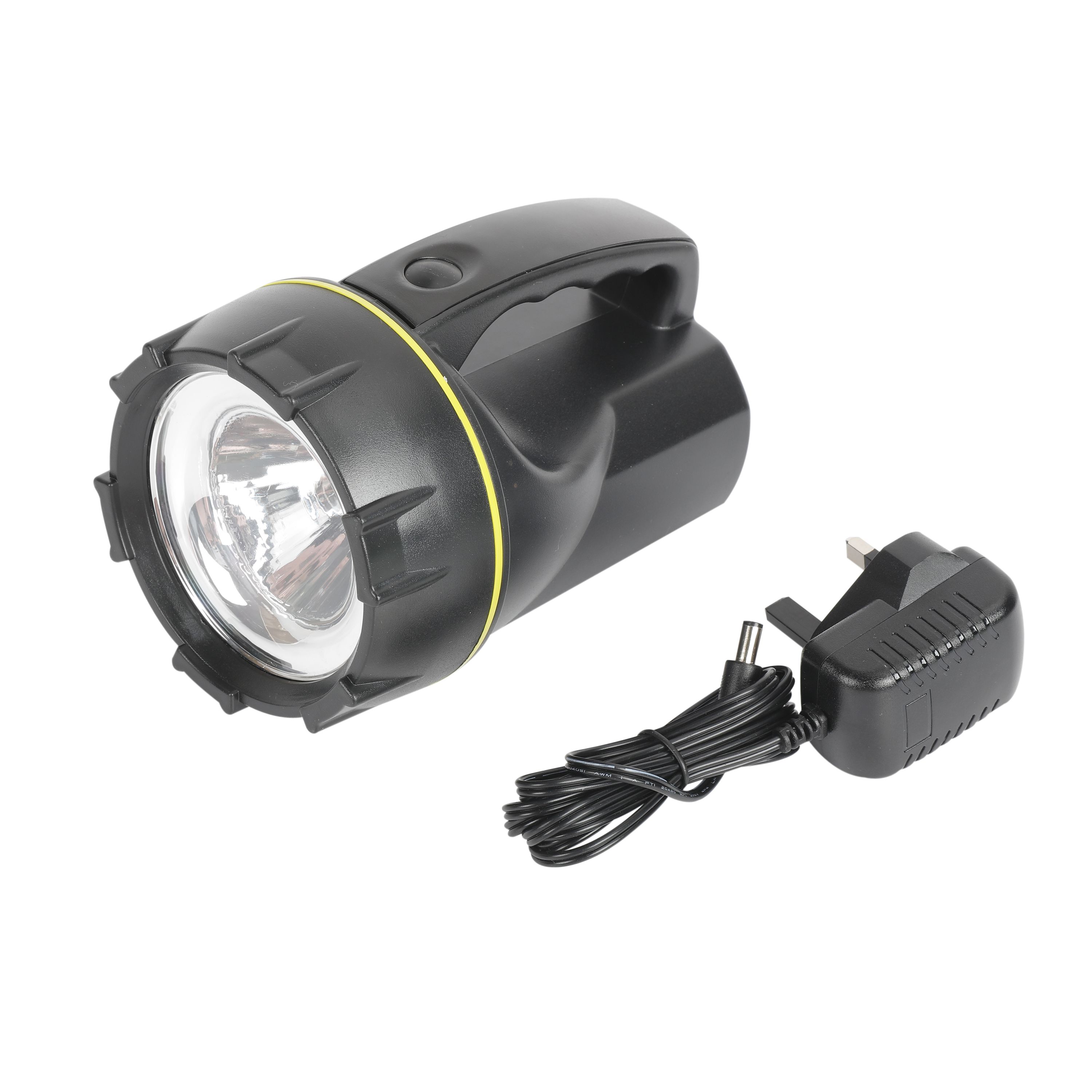 Diall Black Rechargeable 120lm LED Torch