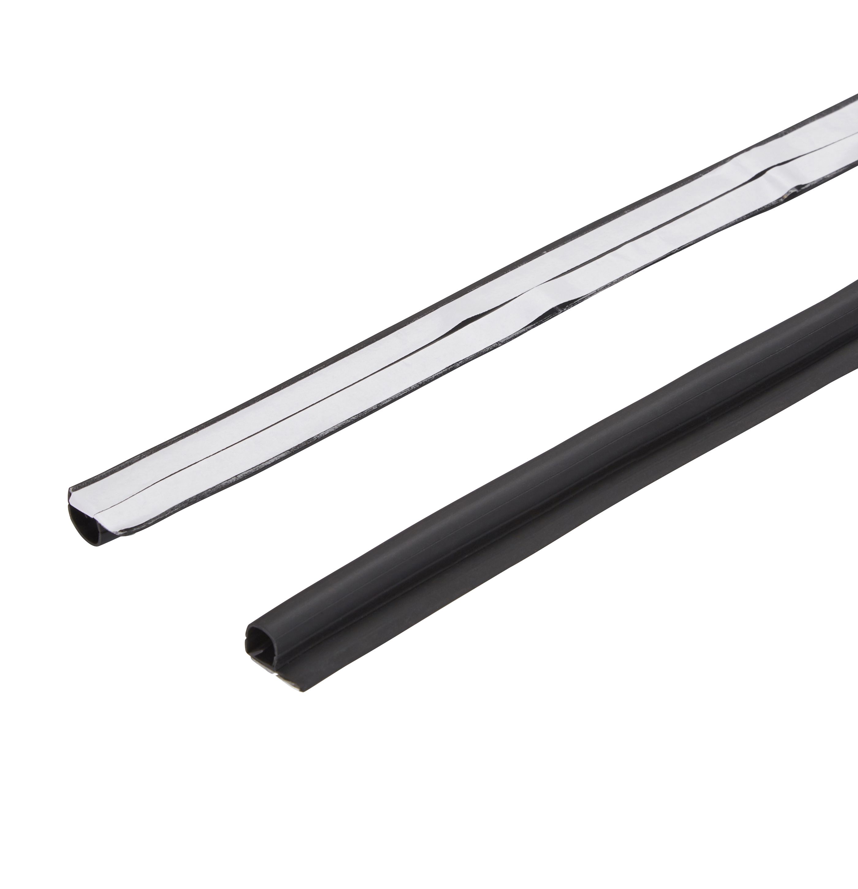 Diall Black Self-adhesive Draught seal (L)1m (W)20mm (T)12mm, Pack of 6