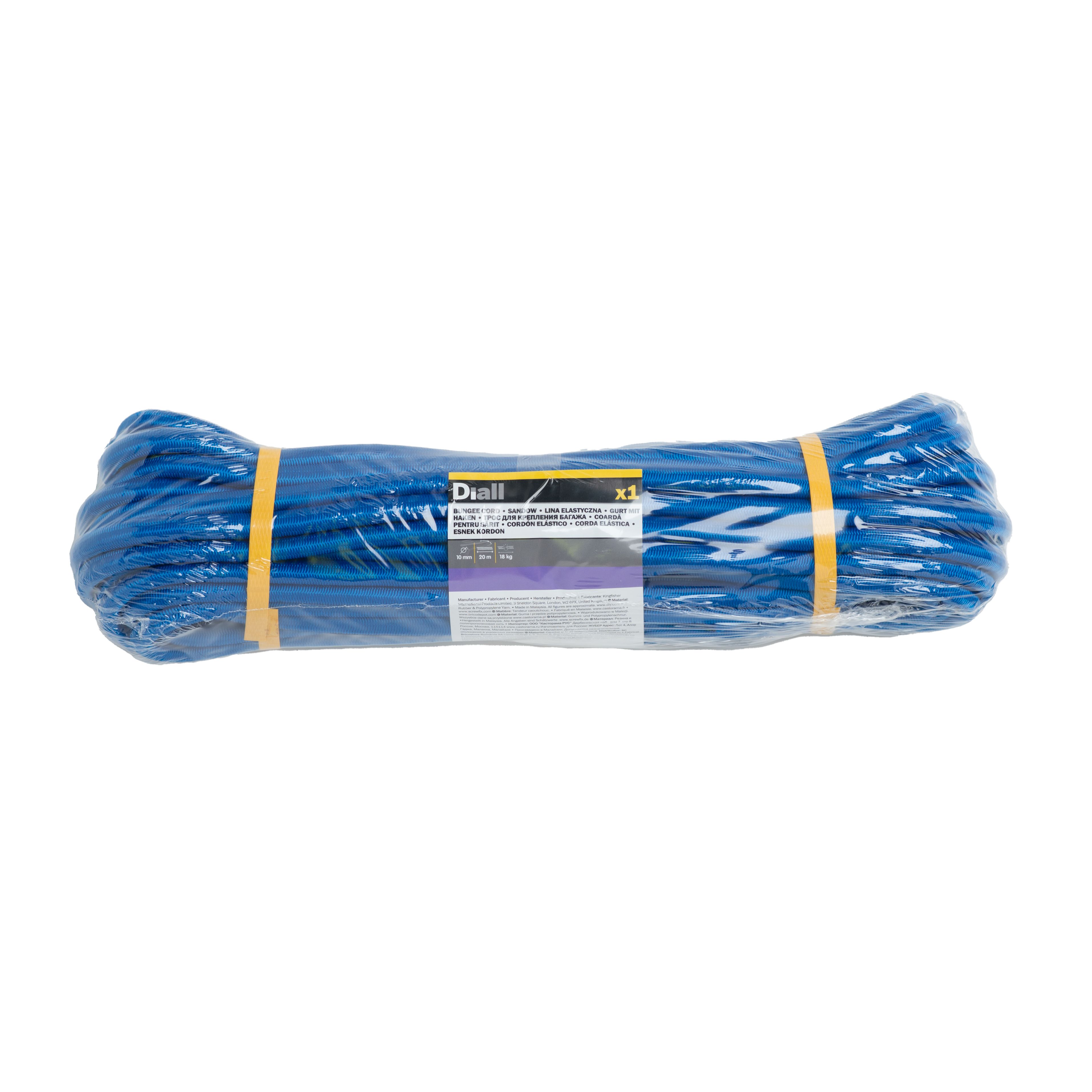 Diall Blue Bungee cord (L)20m