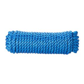 Diall Blue Polypropylene (PP) Twisted rope, (L)20m (Dia)12mm
