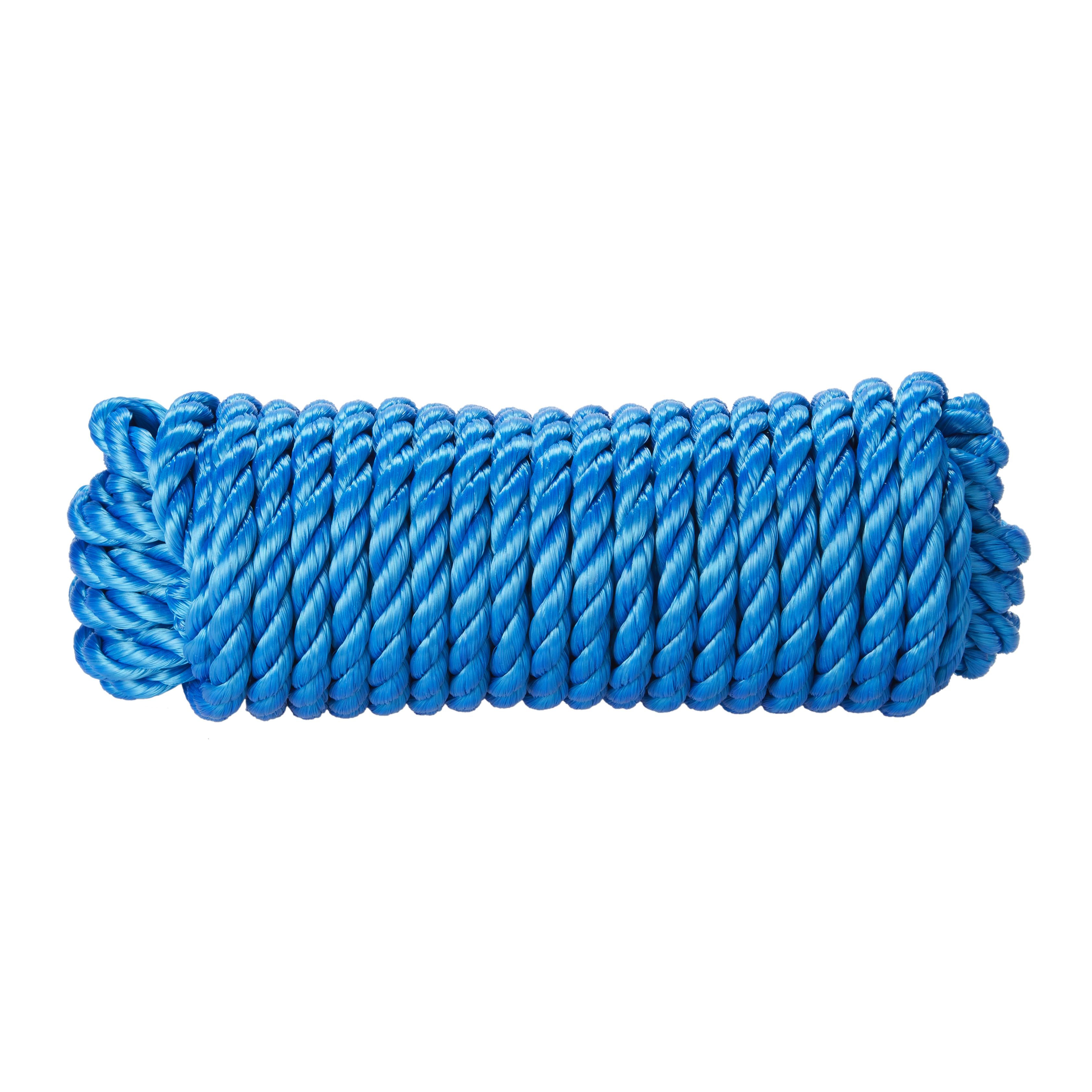 Diall Blue Polypropylene (PP) Twisted rope, (L)7.5m (Dia)12mm