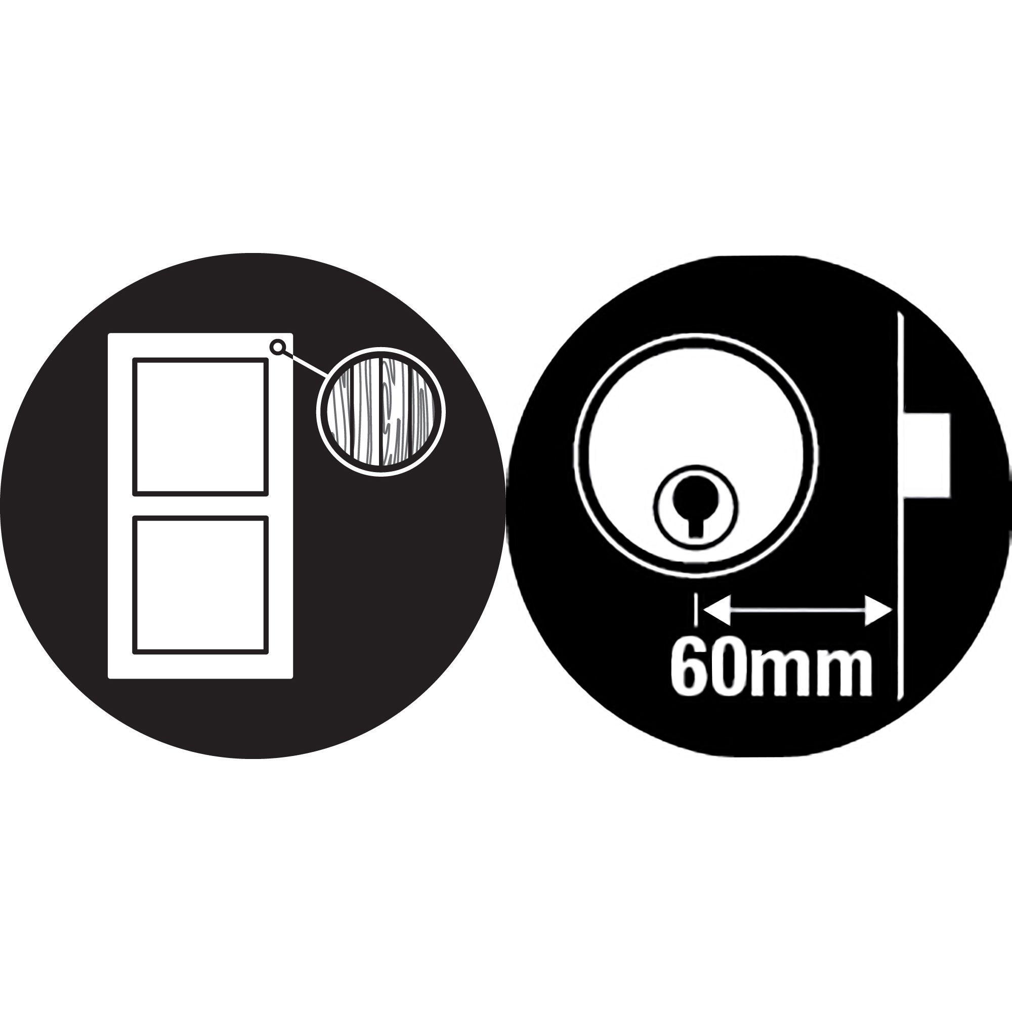 Diall Brass effect Deadlock Night latch, (H)62mm (W)90mm
