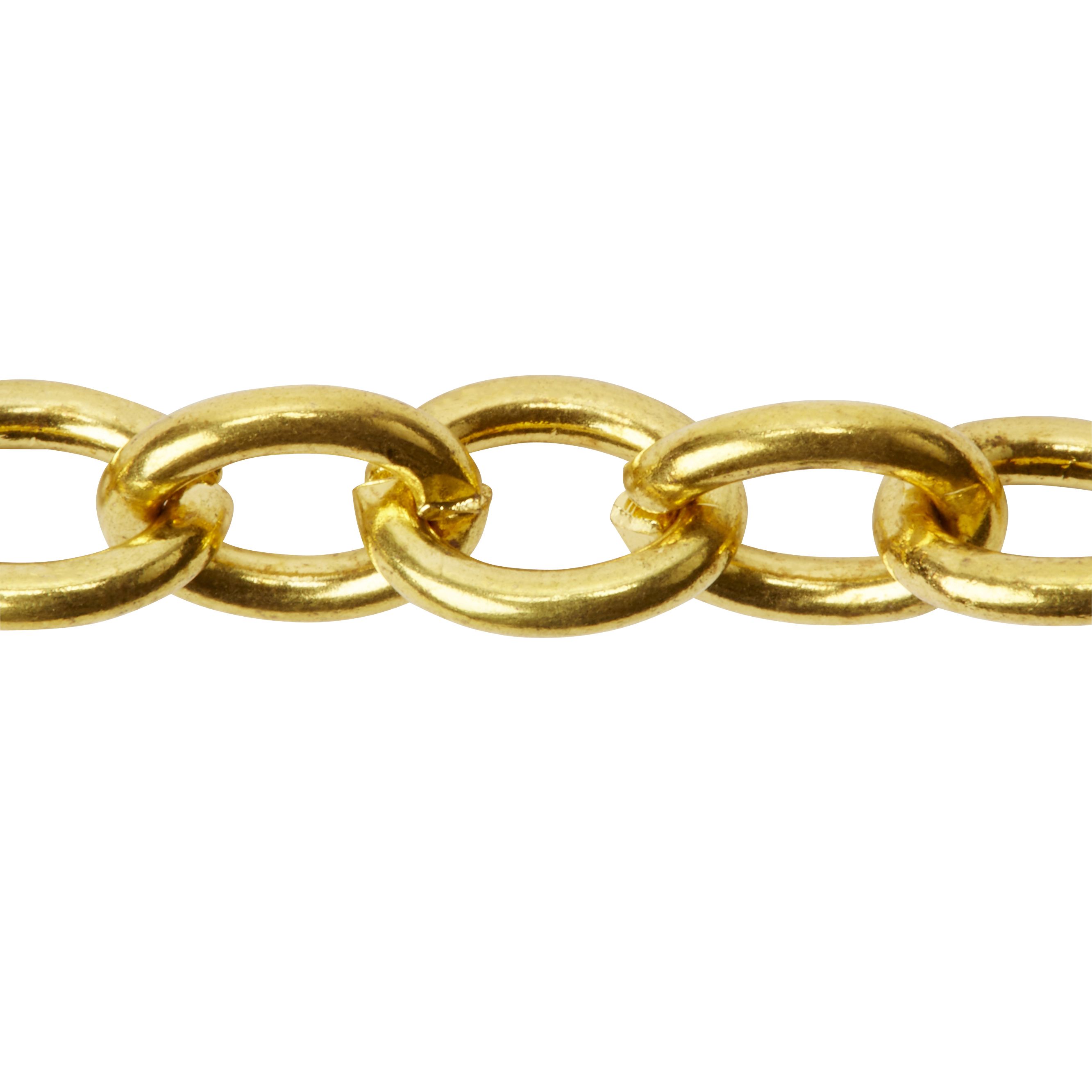 Diall Brass-plated Brass Signalling Chain, (L)2.5m (Dia)1.3mm