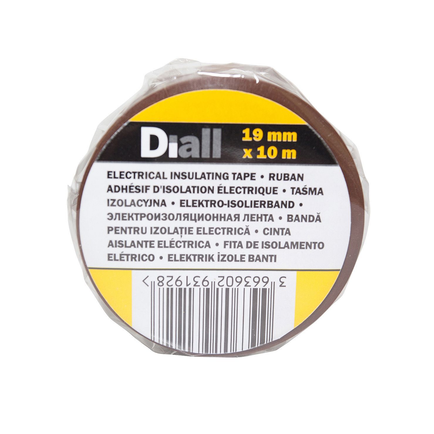 Diall Brown Electrical Tape (L)10m (W)19mm