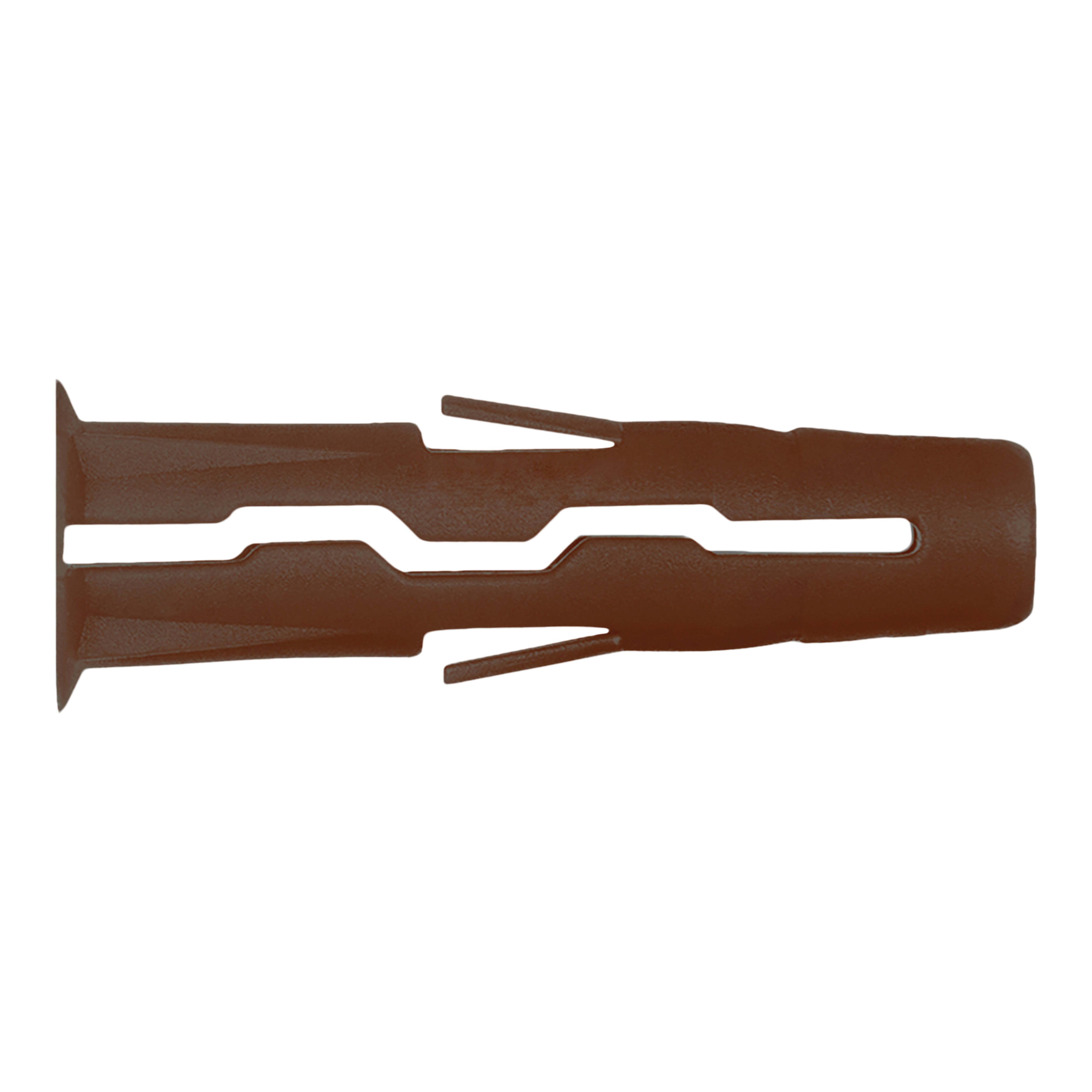 Diall Brown L Hook with wall plug (Dia)7mm (L)30mm, Pack of 2