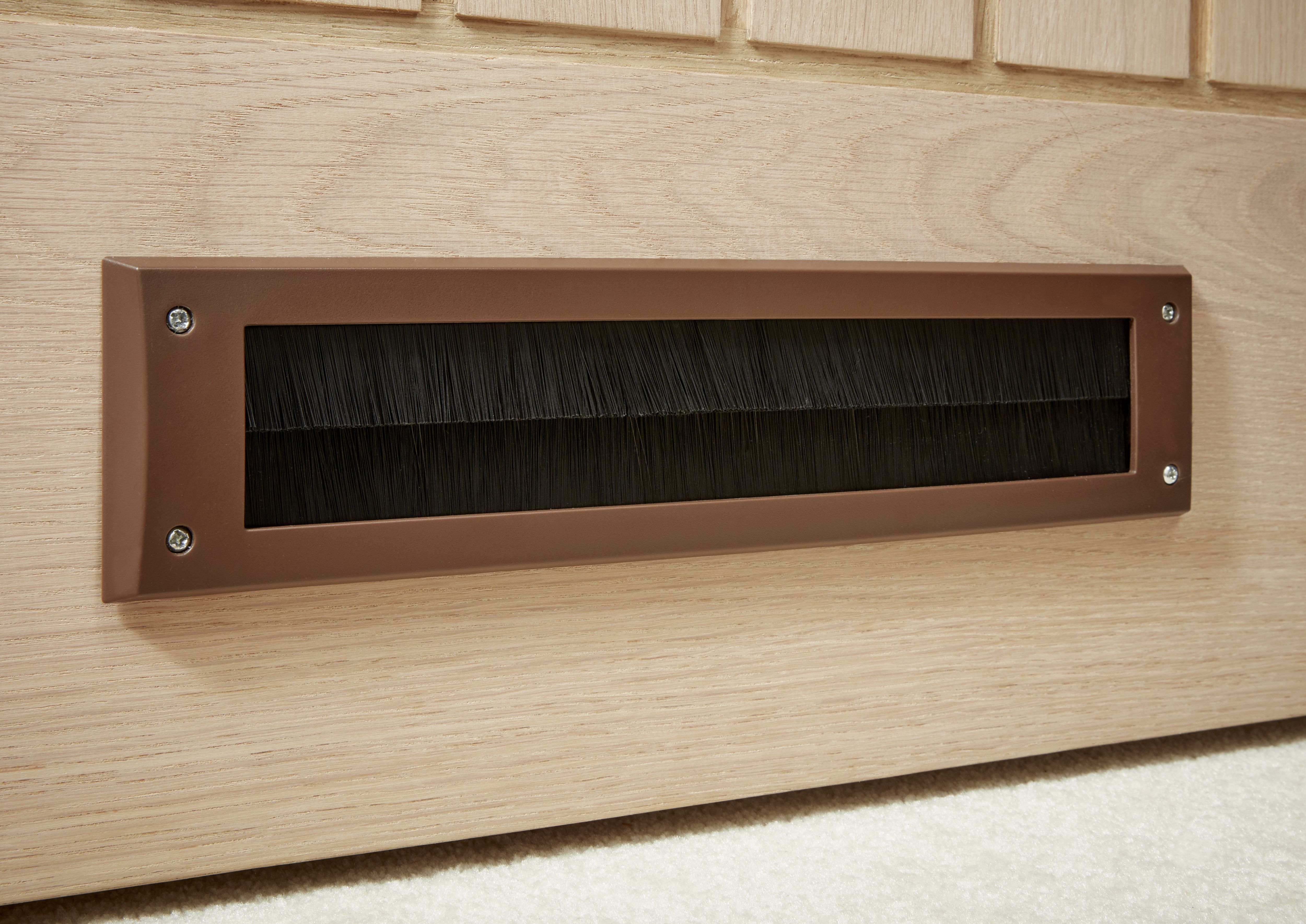 Diall Brown Letterbox draught excluder, (H)80mm (W)342mm