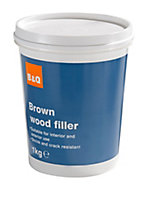 Diall Brown Ready mixed Wood Filler 1kg