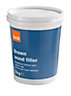 Diall Brown Ready mixed Wood Filler 1kg