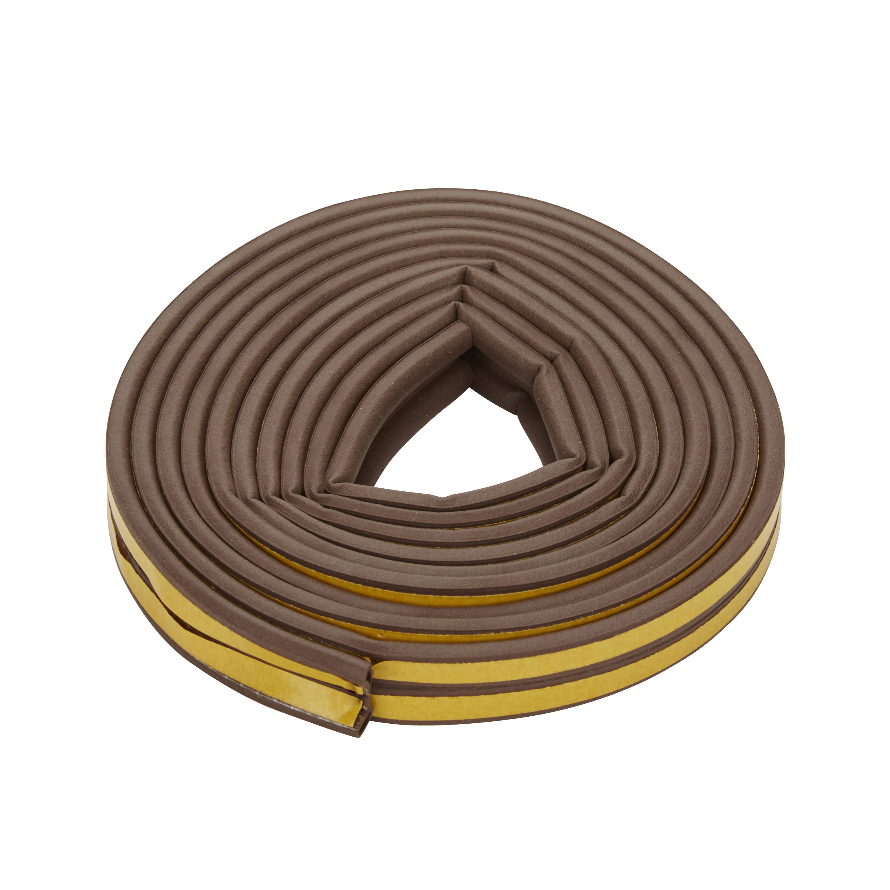 Diall Brown Self-adhesive Draught seal (L)6m (W)9mm (T)5.5mm