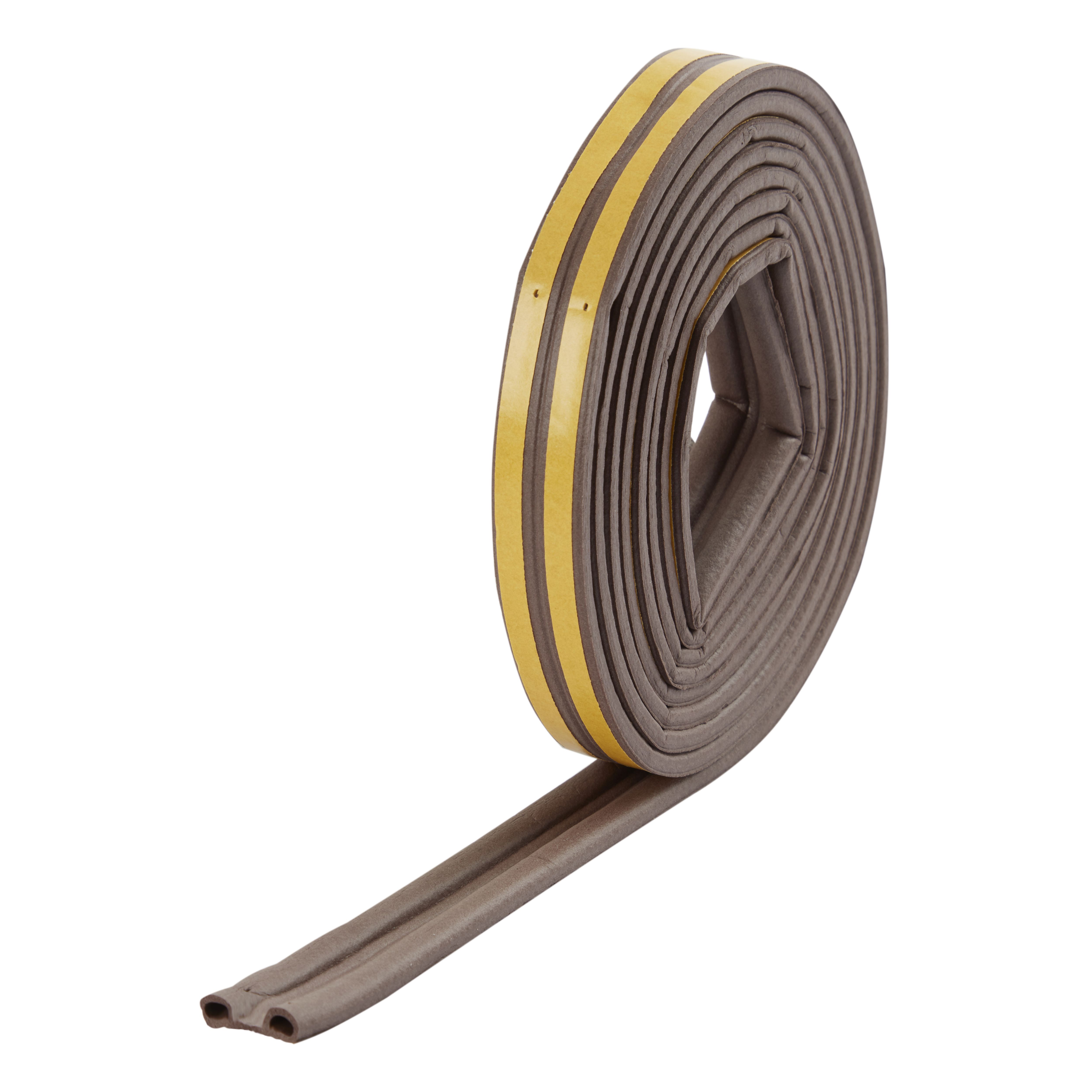 Diall Brown Self-adhesive Draught seal (L)6m (W)9mm (T)5.5mm