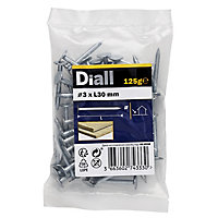 Diall Clout nail (L)30mm (Dia)3mm, Pack