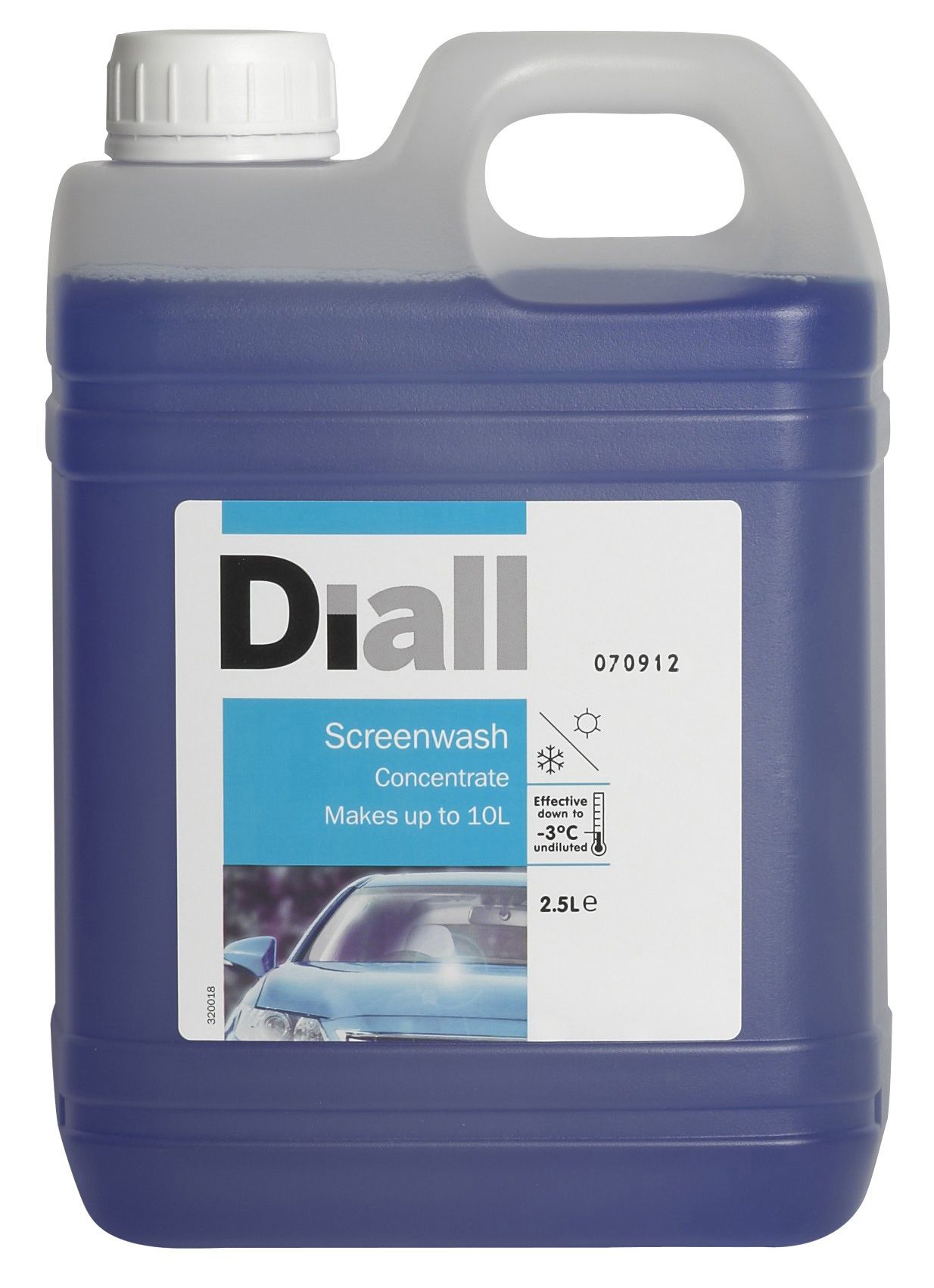 Diall Concentrated Screenwash, 2.5L Jerry can