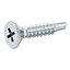 Diall Cruciform Philips Zinc-plated Carbon steel Screw (Dia)4.8mm (L)25mm, Pack of 100