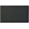 Diall Dark grey Rectangular Door mat, 75cm x 45cm