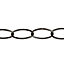 Diall Decorative Black Steel Signalling Chain, (L)1.5m (Dia)2.2mm