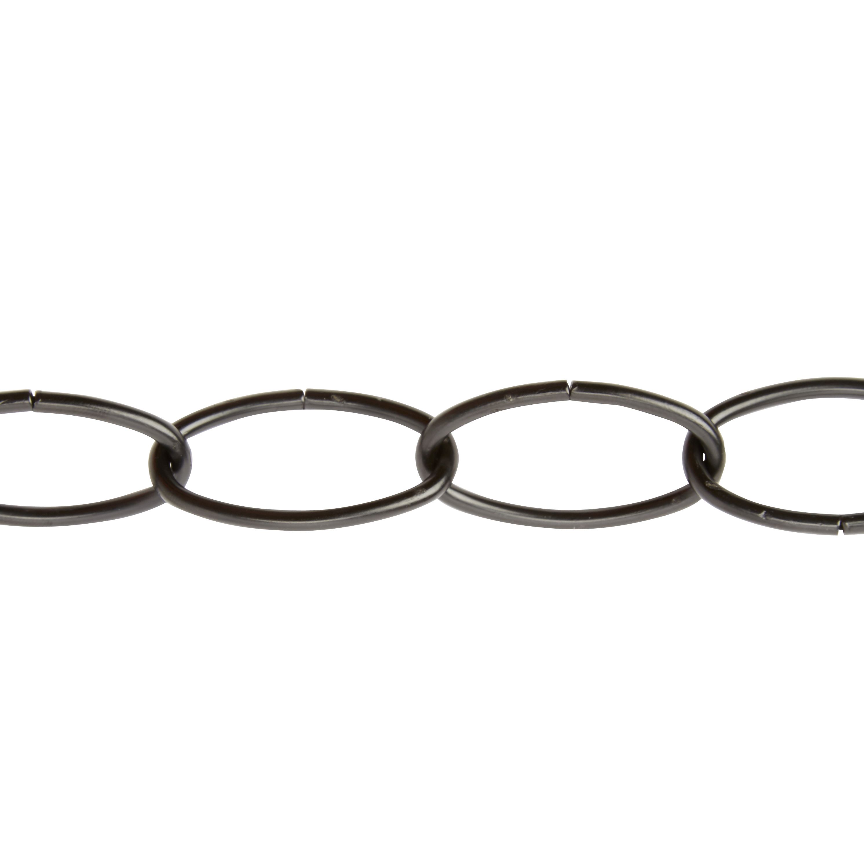 Diall Decorative Black Steel Signalling Chain, (L)1.5m (Dia)2.2mm