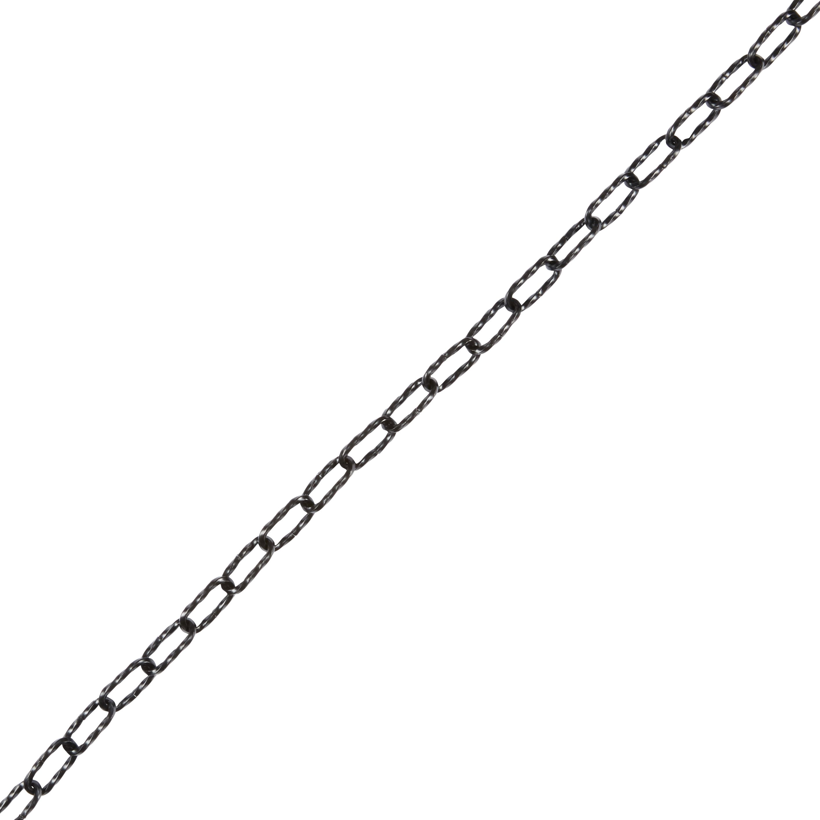 Diall Decorative Black Steel Signalling Chain, (L)1.5m (Dia)3.5mm
