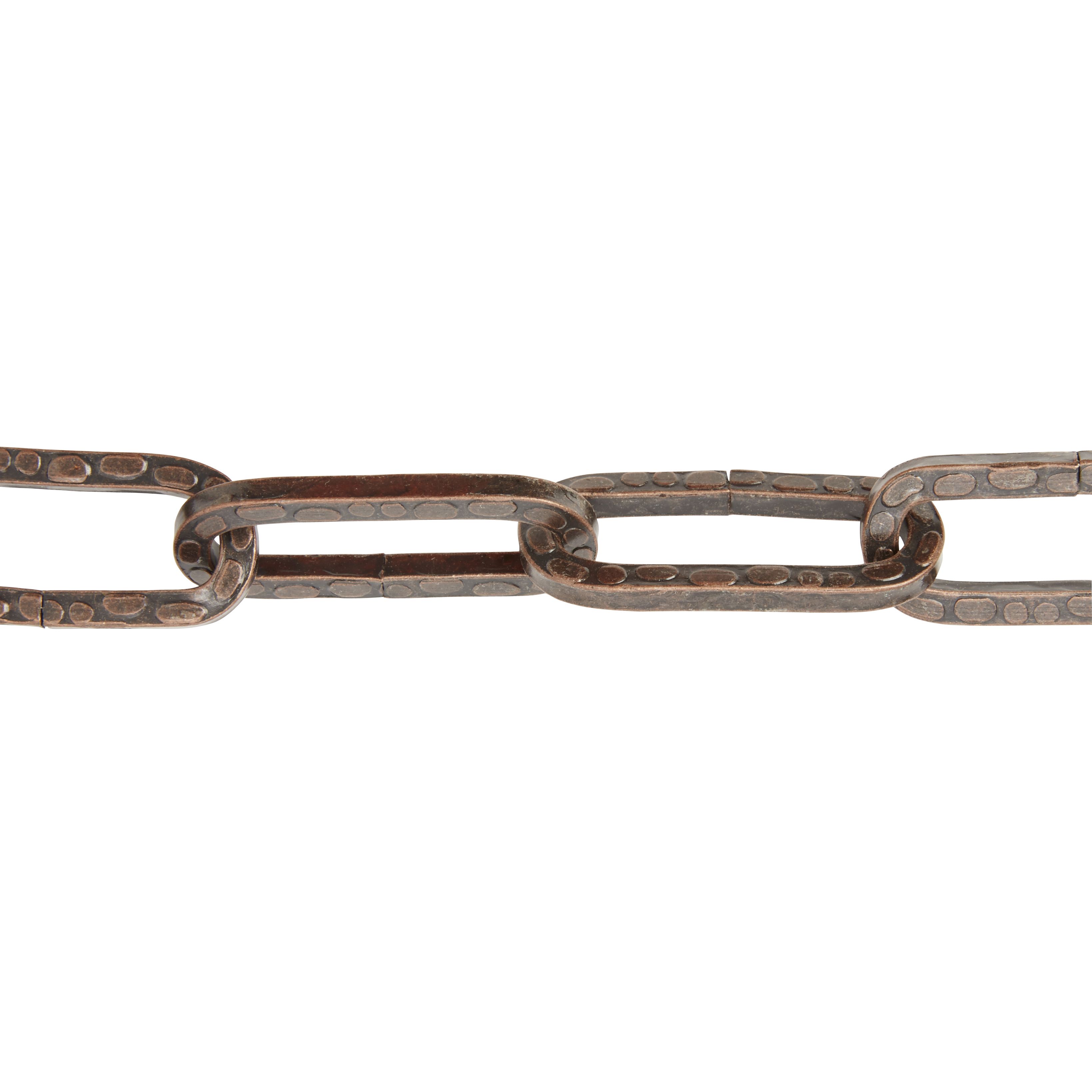 Diall Decorative Bronze effect Steel Signalling Chain, (L)1.5m (Dia)3mm