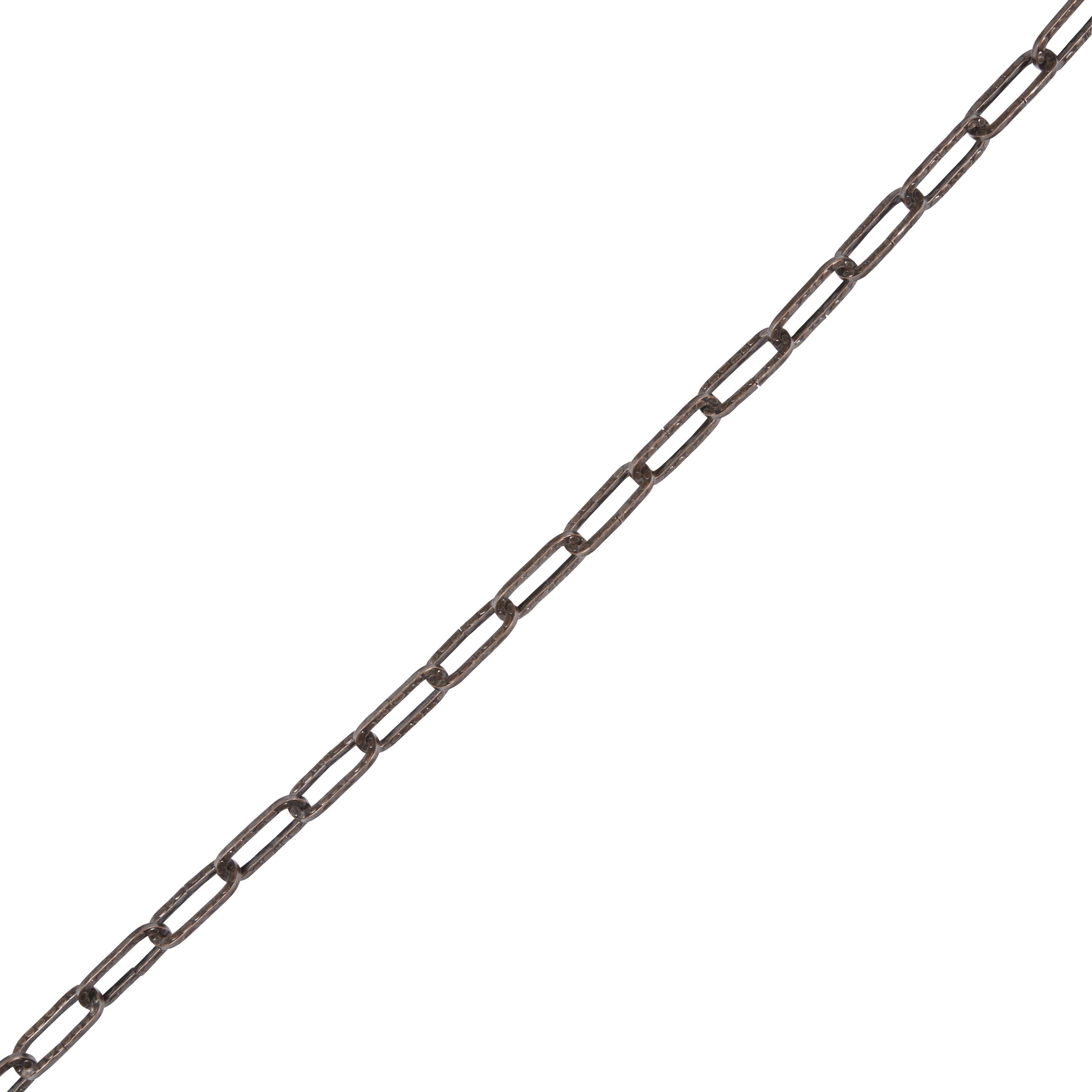 Diall Decorative Bronze effect Steel Signalling Chain, (L)1.5m (Dia)3mm