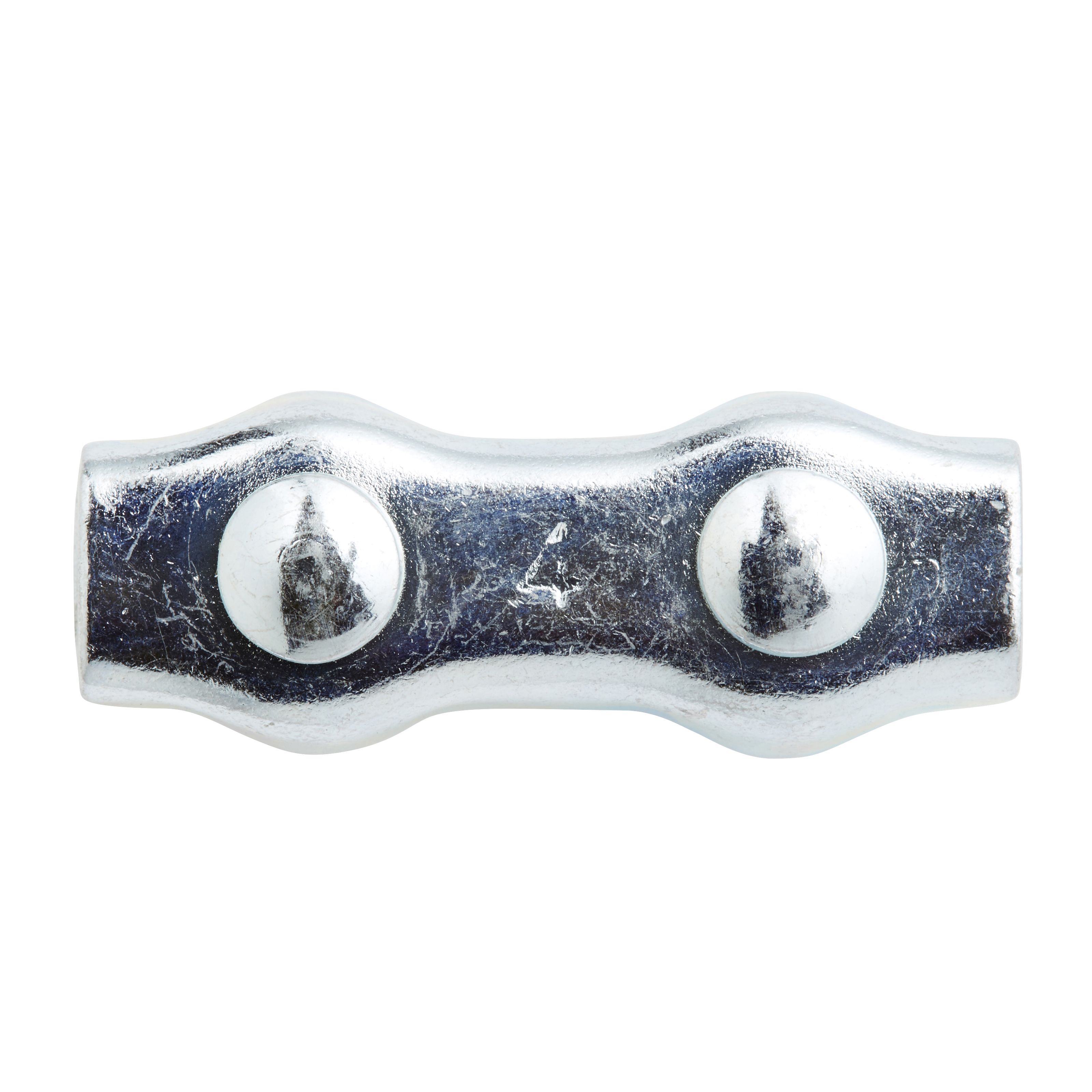 Diall Duplex Zinc-plated Steel Wire rope clamp (L)90mm, Pack of 2