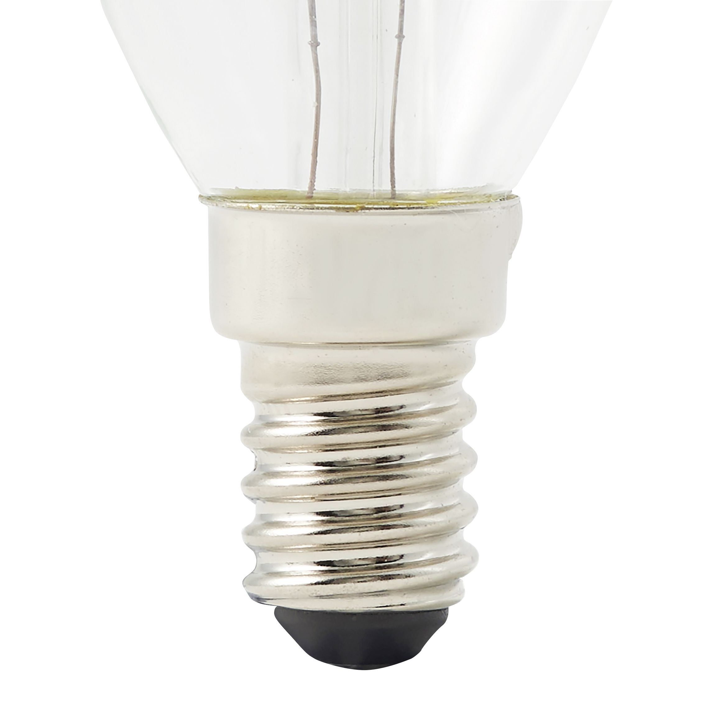 Diall E14 1.8W 250lm Clear Candle Warm white LED filament Light bulb