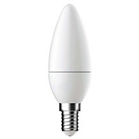 Diall E14 3.6W 250lm Candle Warm white LED Light bulb