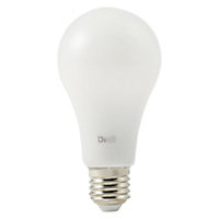 Diall E27 10W 1055lm GLS Warm white & neutral white LED Light bulb