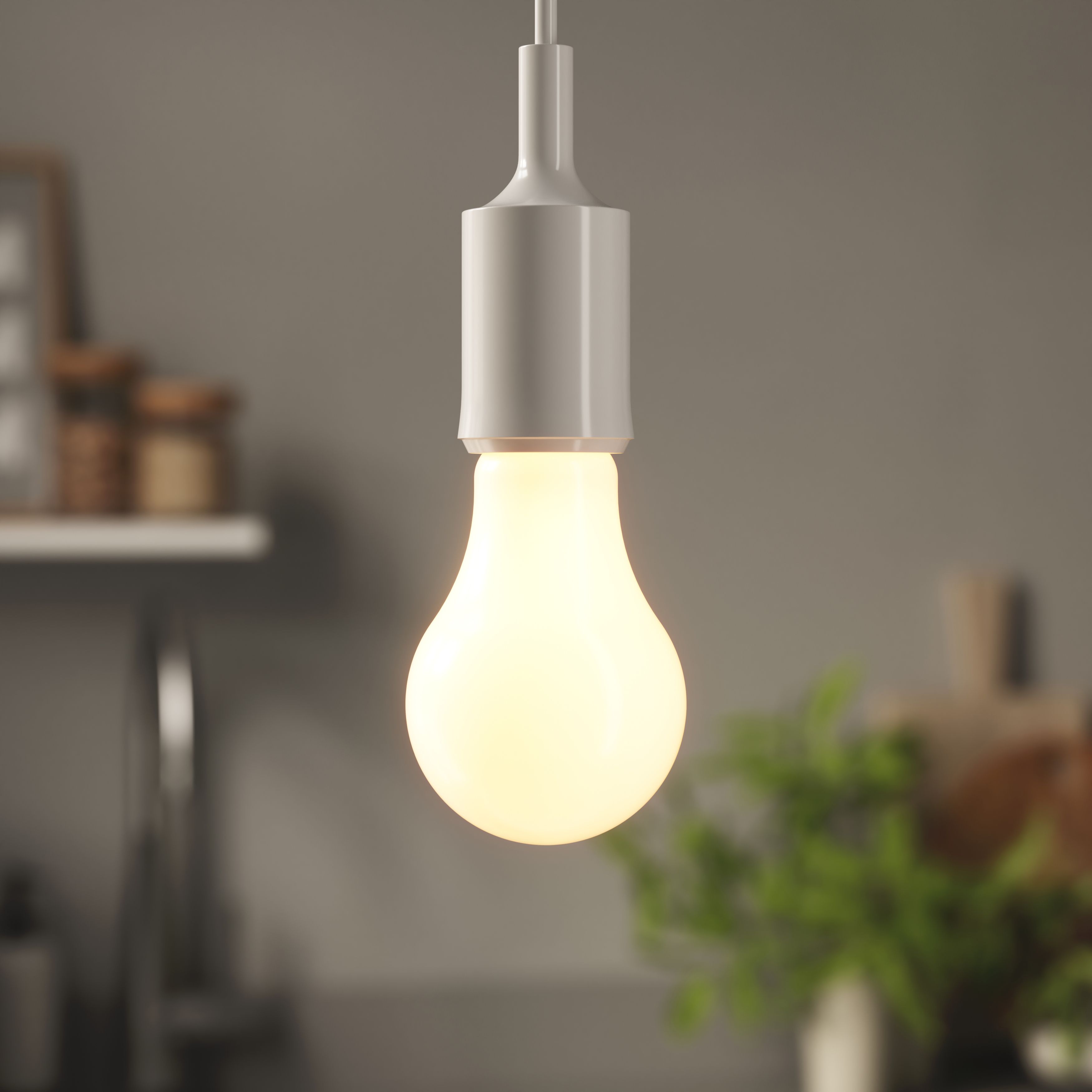 Diall E27 11.2W 1521lm Milky GLS Warm white LED filament Dimmable Filament Light bulb