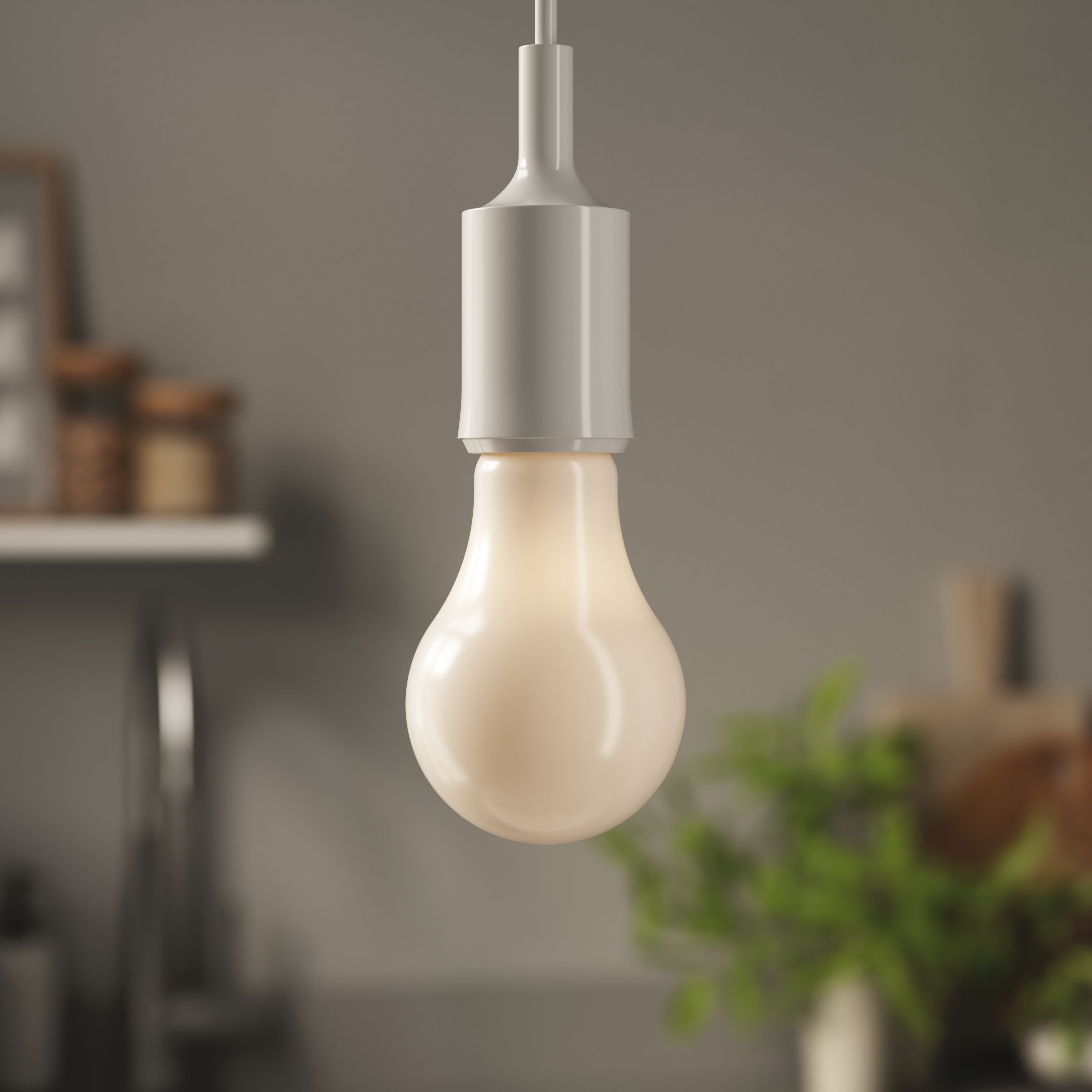 Diall E27 11.2W 1521lm Milky GLS Warm white LED filament Dimmable Filament Light bulb