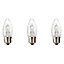 Diall E27 19W Candle Halogen Dimmable Light bulb, Pack of 3