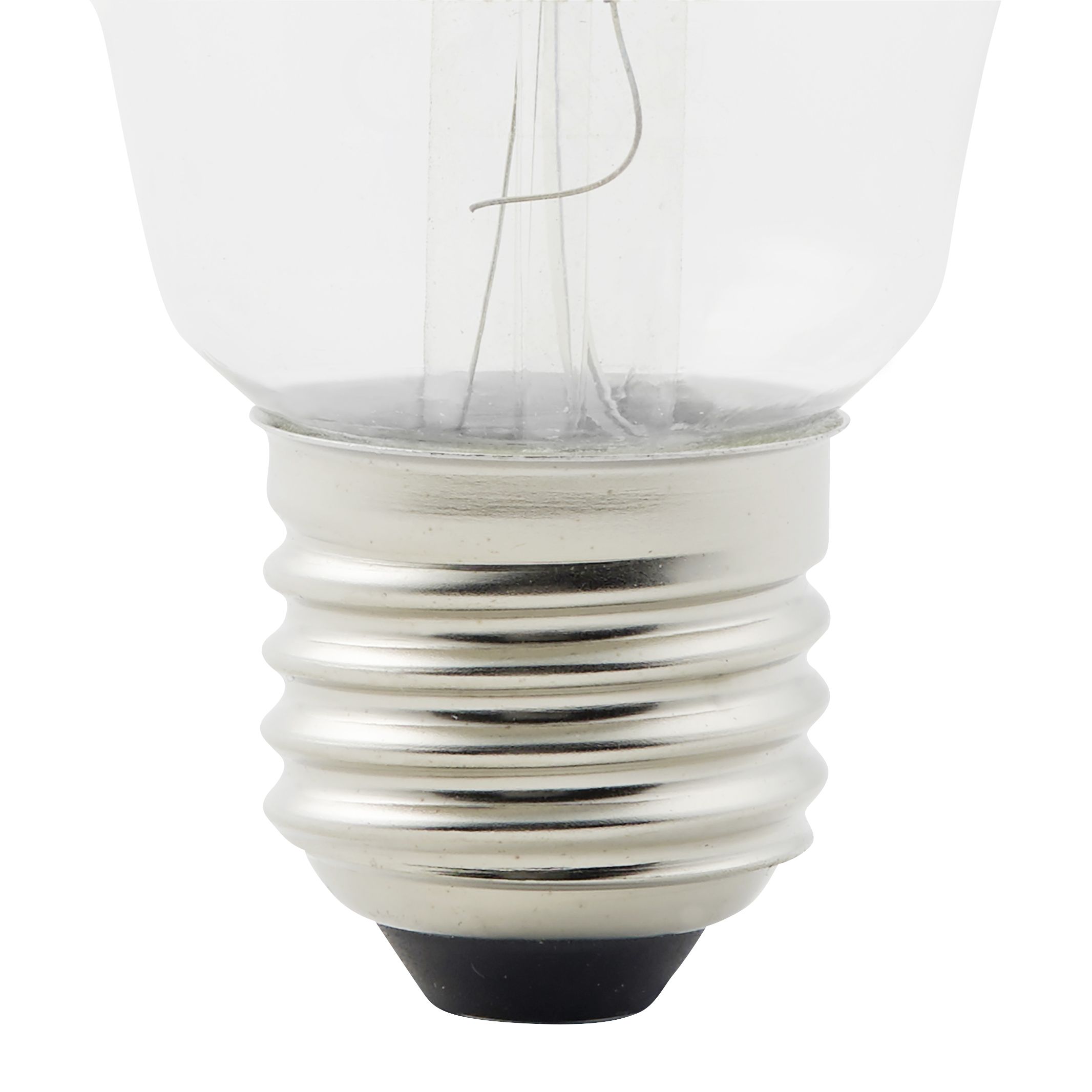 Diall E27 3.4W 470lm Clear ST64 Warm white LED filament Light bulb