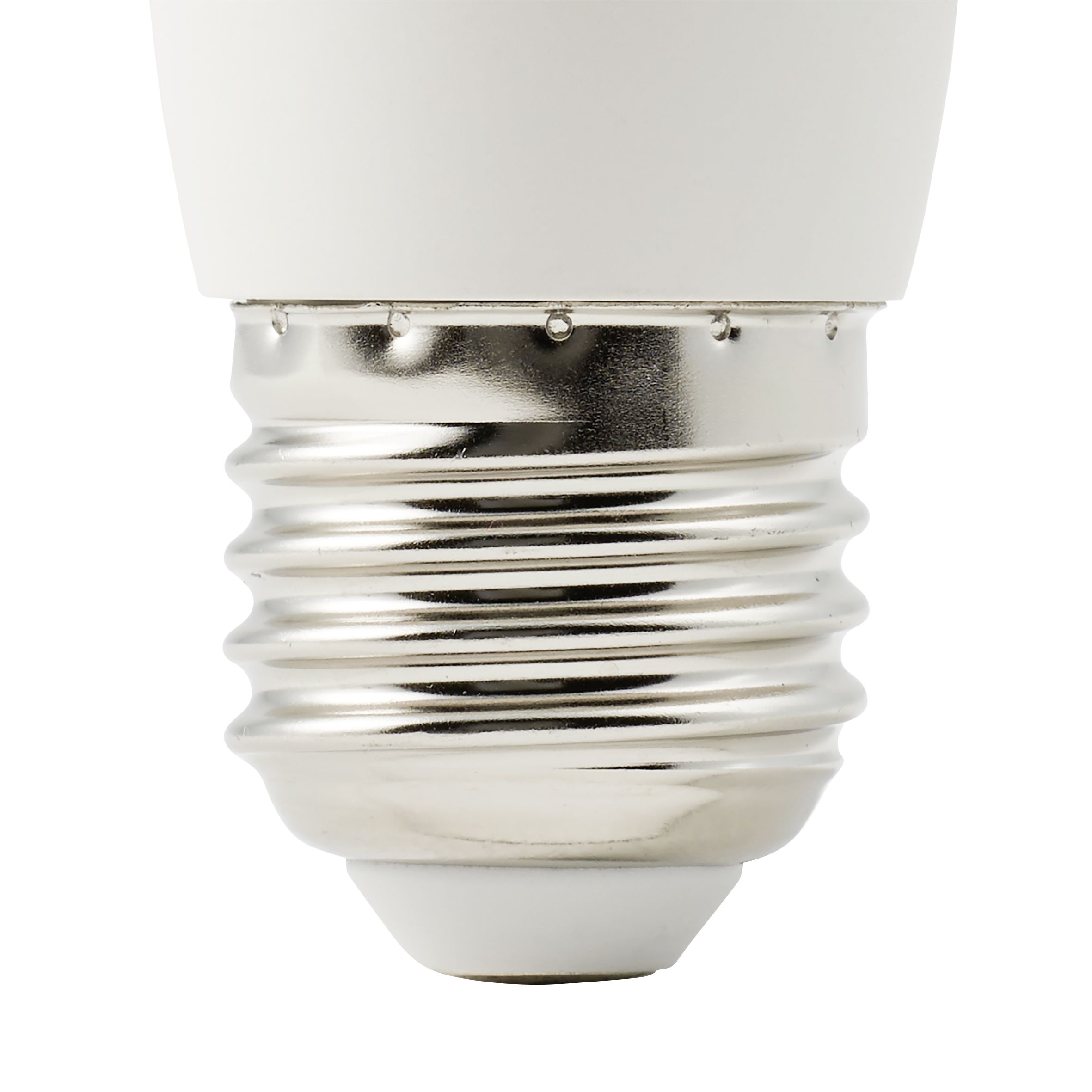 Diall E27 4.2W 470lm Frosted Candle Warm white LED Dimmable Light bulb