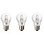 Diall E27 46W Classic Halogen Dimmable Light bulb, Pack of 3
