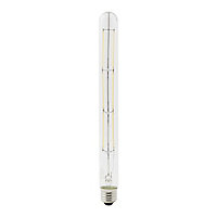 Diall E27 4W 470lm Tube Warm white LED Filament Light bulb