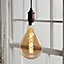 Diall E27 5W 300lm Balloon Orange LED Filament Light bulb