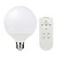 Diall E27 60W LED RGB & warm white Globe Dimmable Smart Light bulb