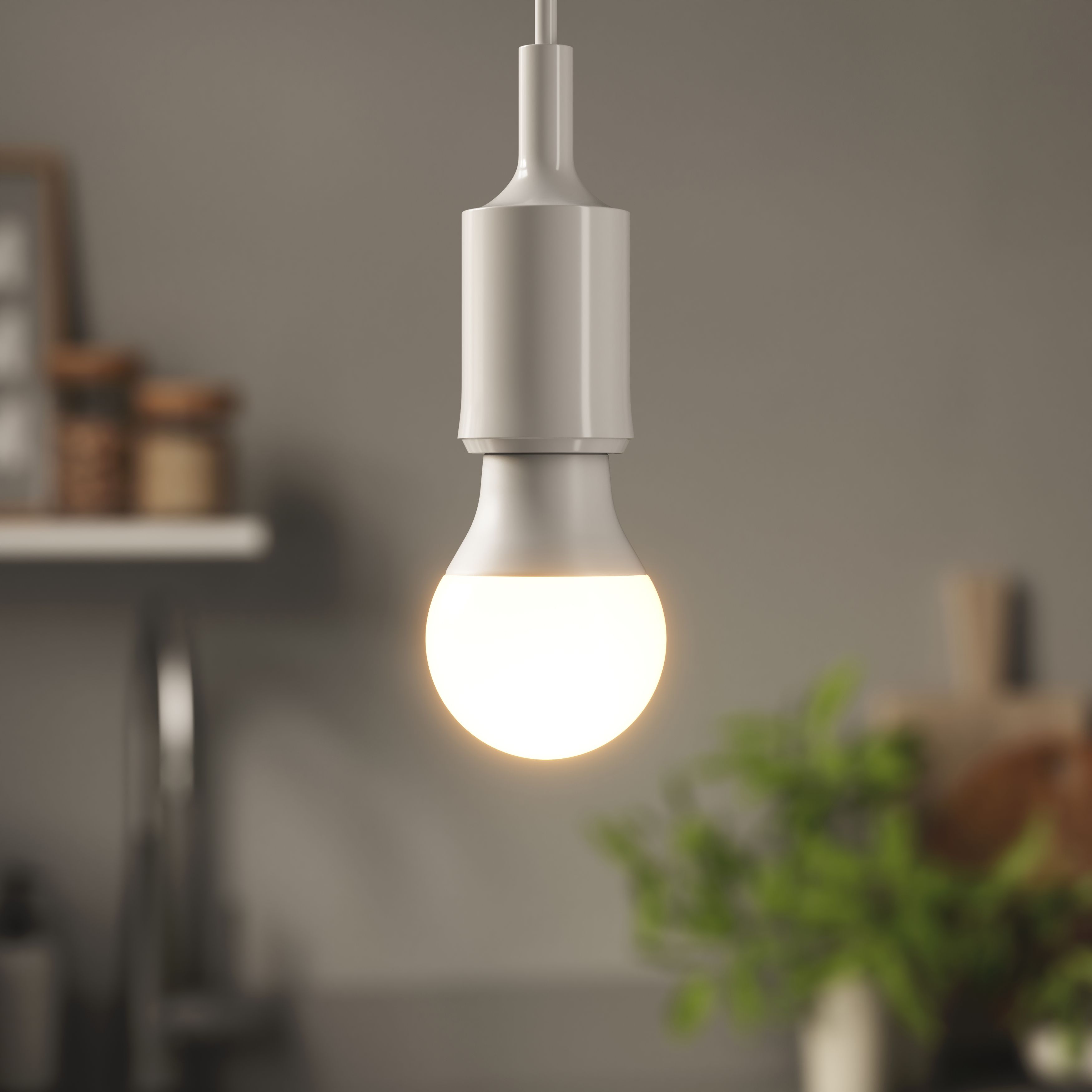 Diall E27 9.5W 1055lm White A60 Warm white LED Light bulb