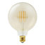 Diall E27 9W 806lm Globe Warm white LED Filament Light bulb