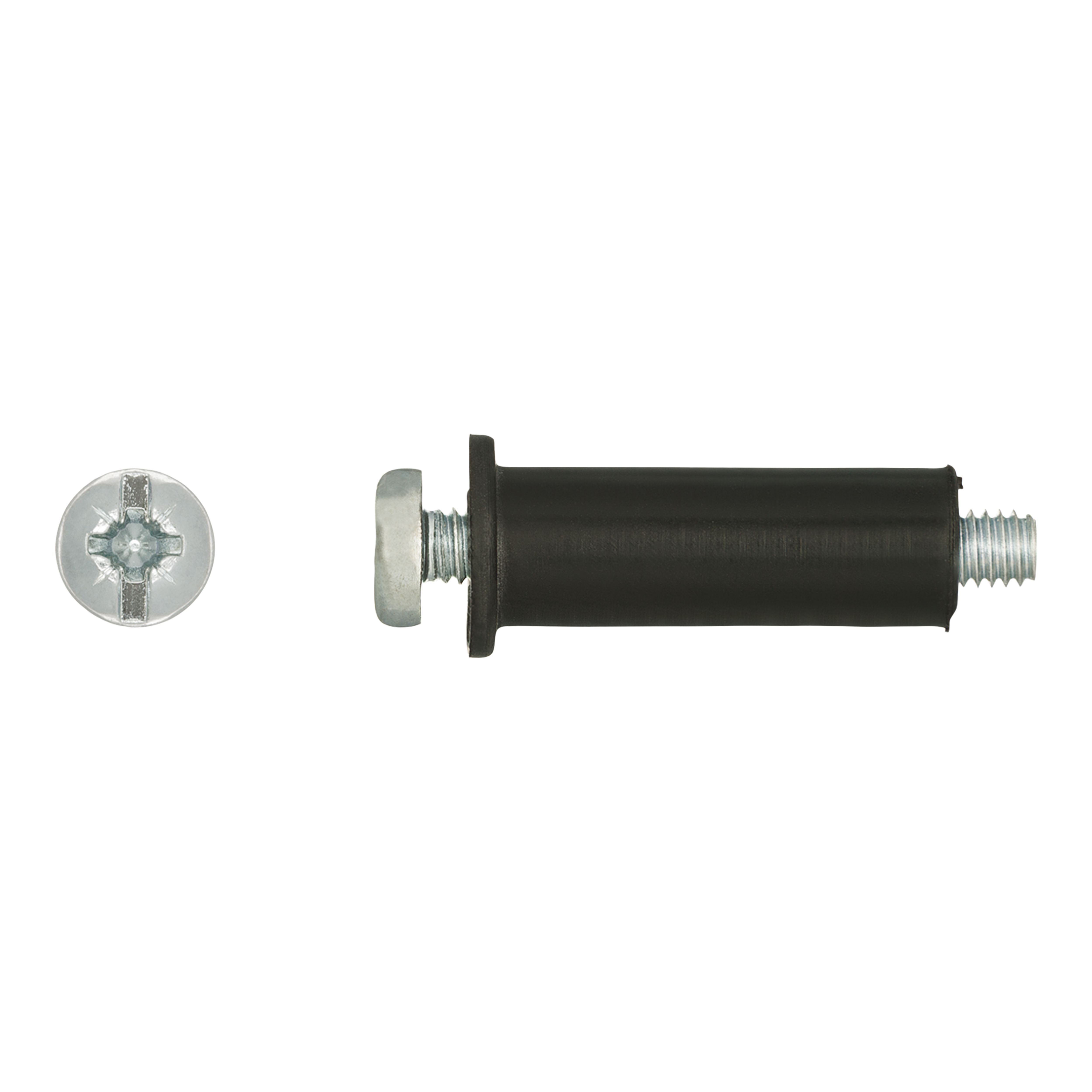 Diall Flexi Black Multi-purpose screw & wall plug (Dia)13mm (L)35mm, Pack of 4