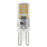 Diall G9 2W 300lm Capsule Warm white LED Light bulb, Pack of 2