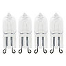 Diall G9 46W Capsule Warm white Halogen Dimmable Light bulb, Pack of 4