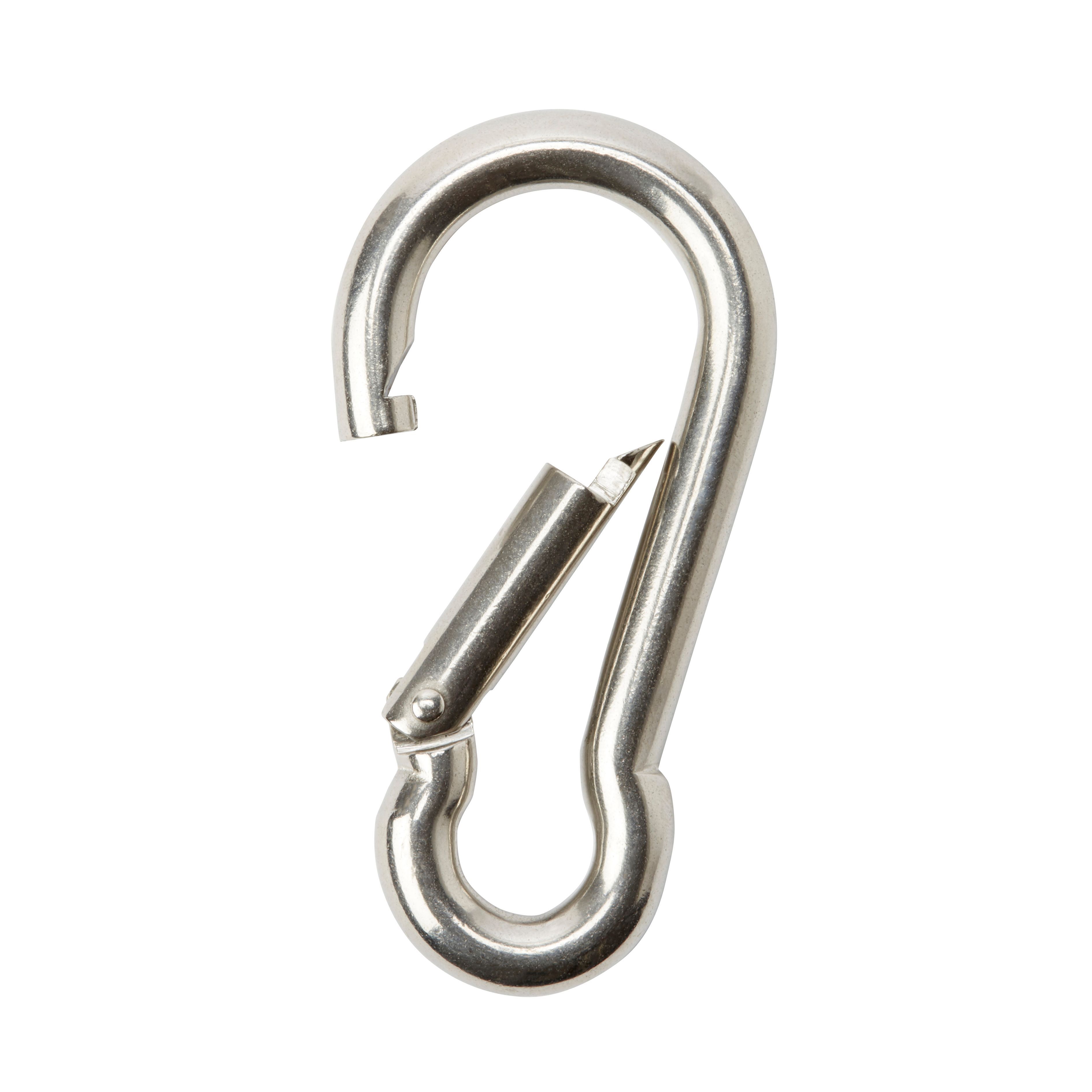 Diall Galvanised Zinc-plated Steel Spring snap hook (L)100mm